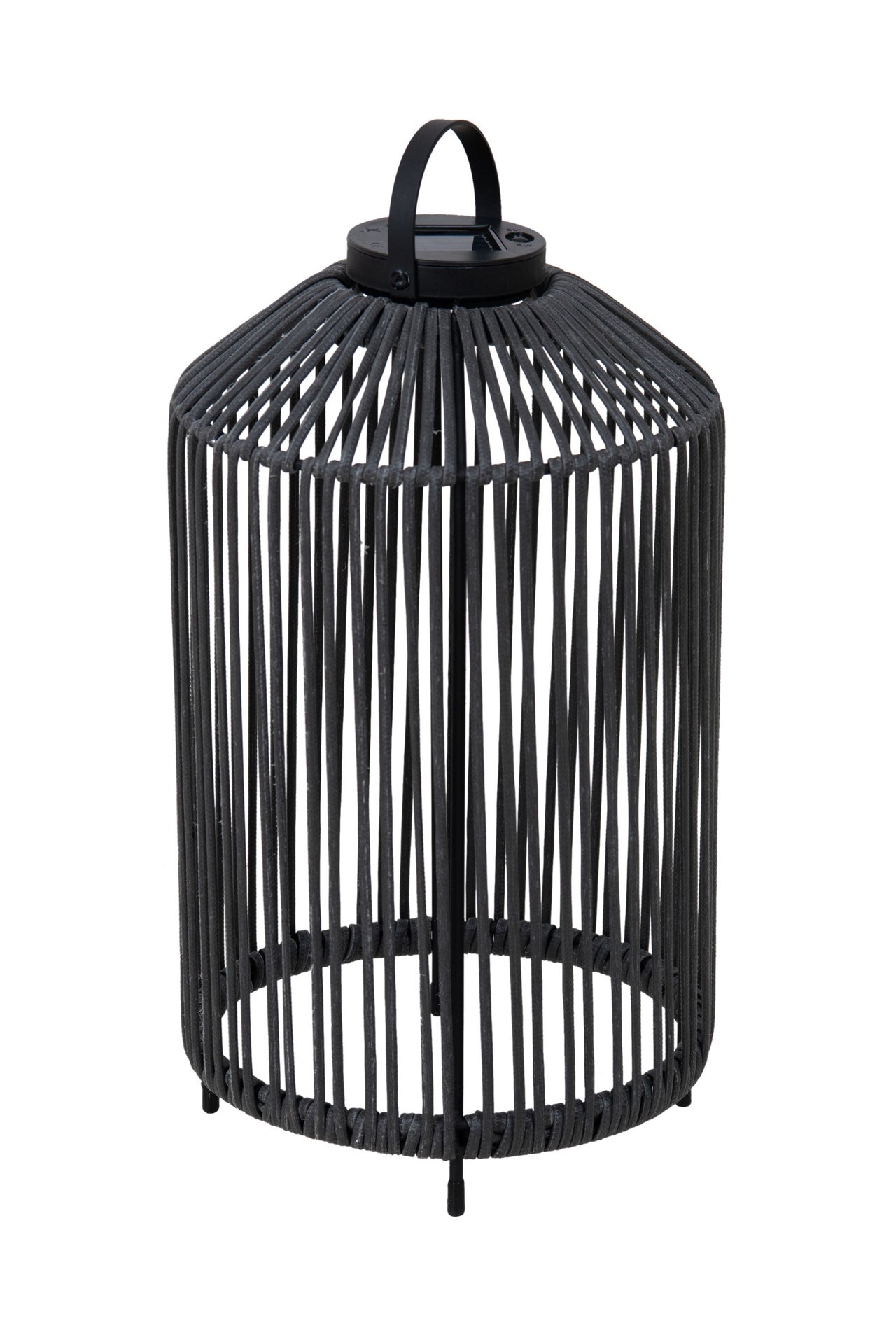 slide 2 of 5, Origin 21 28-in x 10-in Black Metal Solar Outdoor Decorative Lantern, 1 ct