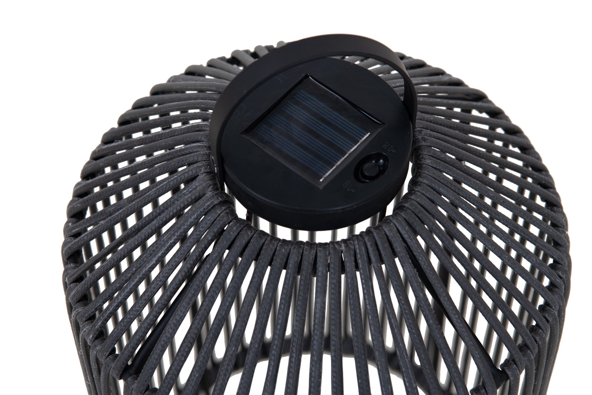 slide 3 of 5, Origin 21 28-in x 10-in Black Metal Solar Outdoor Decorative Lantern, 1 ct