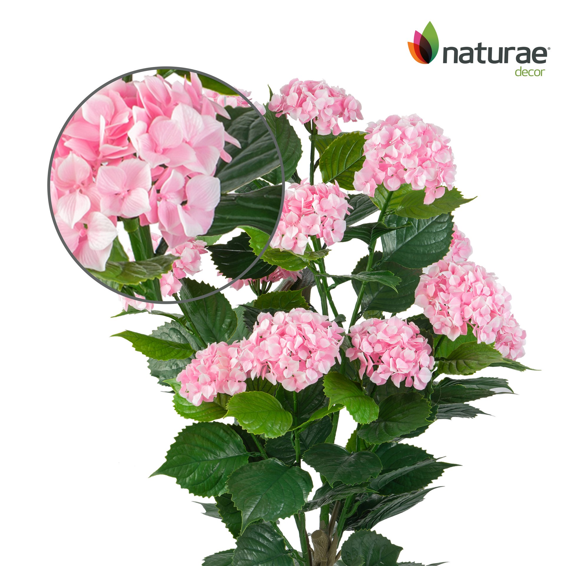 slide 3 of 5, naturae decor 37-in Pink Indoor/Outdoor Floor Hydrangea Artificial tree, 1 ct