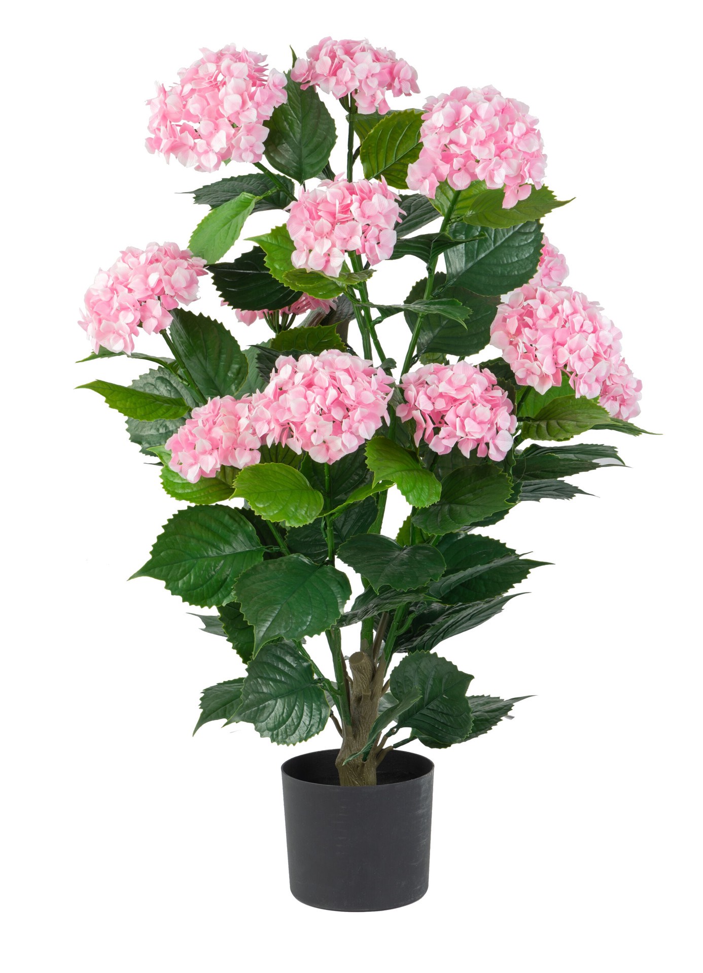 slide 1 of 5, naturae decor 37-in Pink Indoor/Outdoor Floor Hydrangea Artificial tree, 1 ct