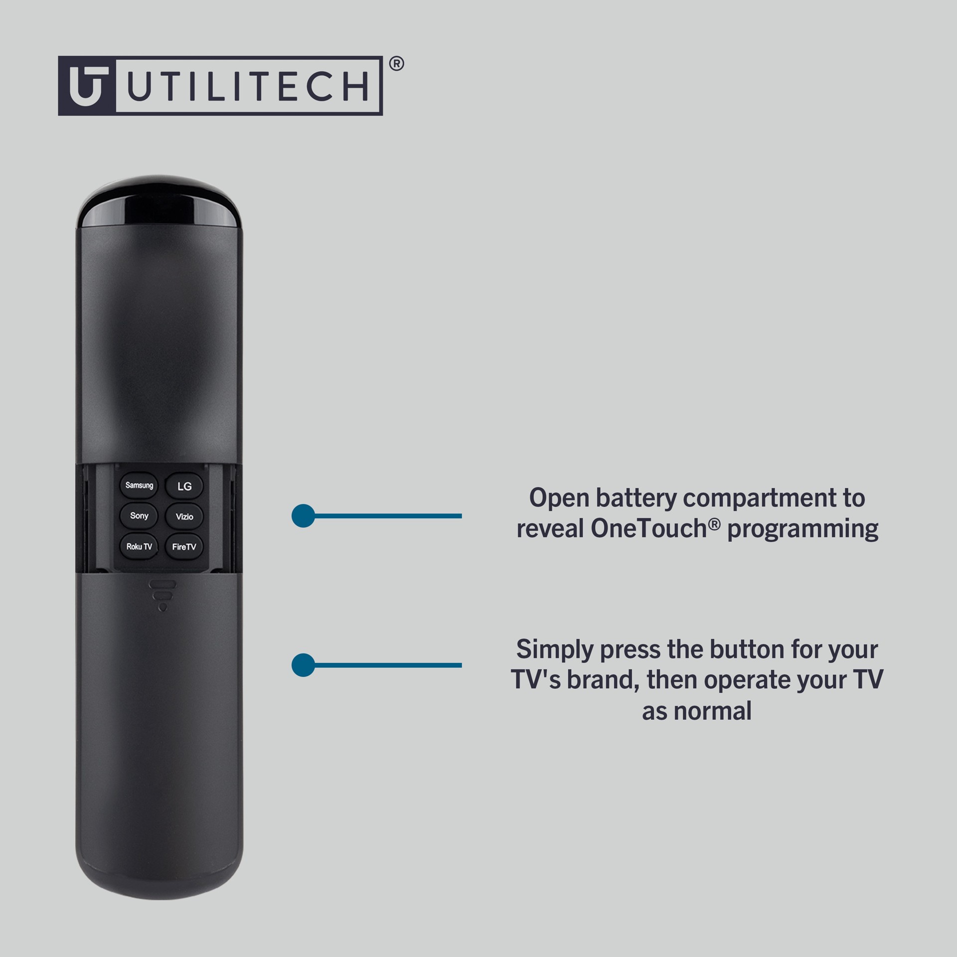 slide 4 of 6, Utilitech 1 -Device Universal Remote Control, 1 ct