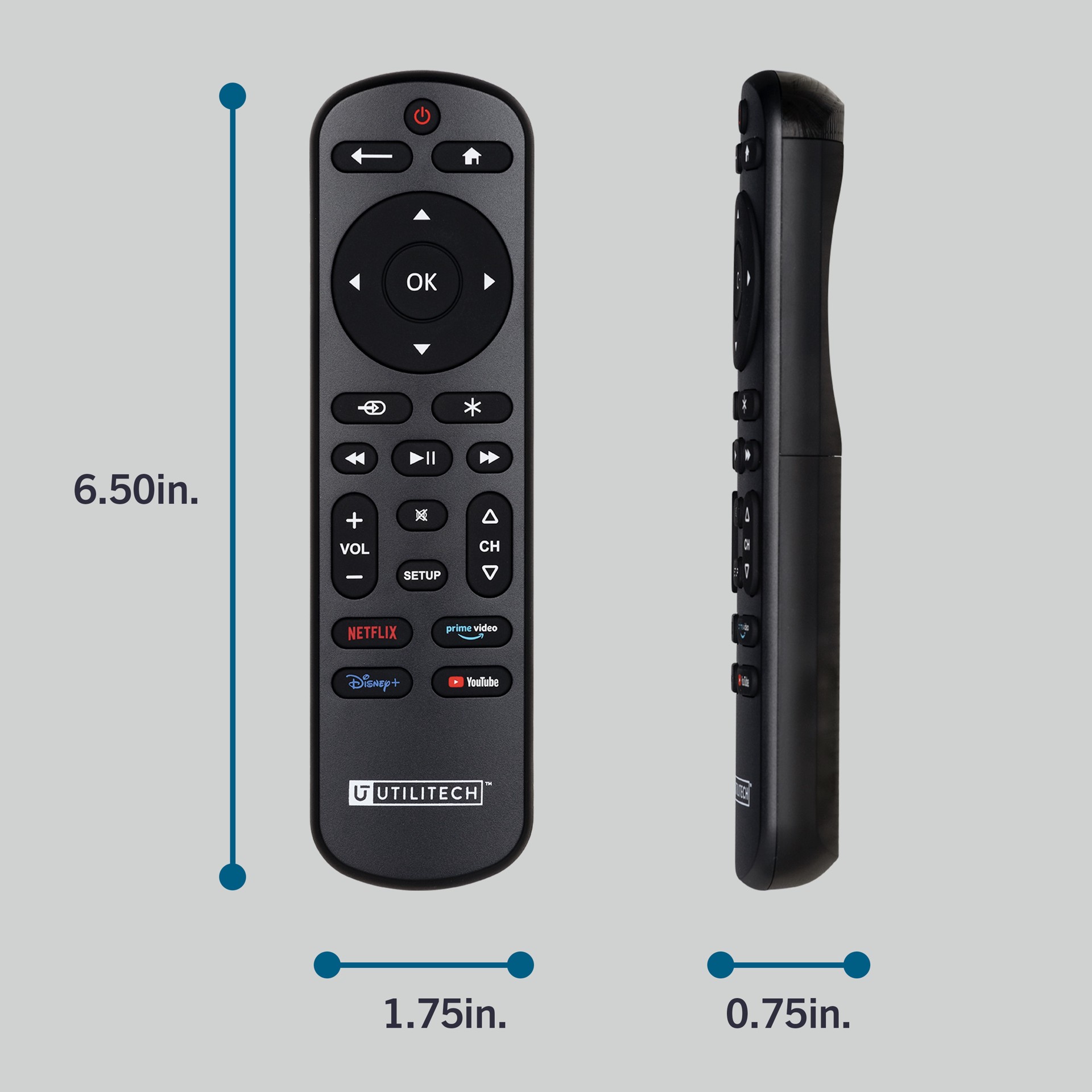 slide 6 of 6, Utilitech 1 -Device Universal Remote Control, 1 ct