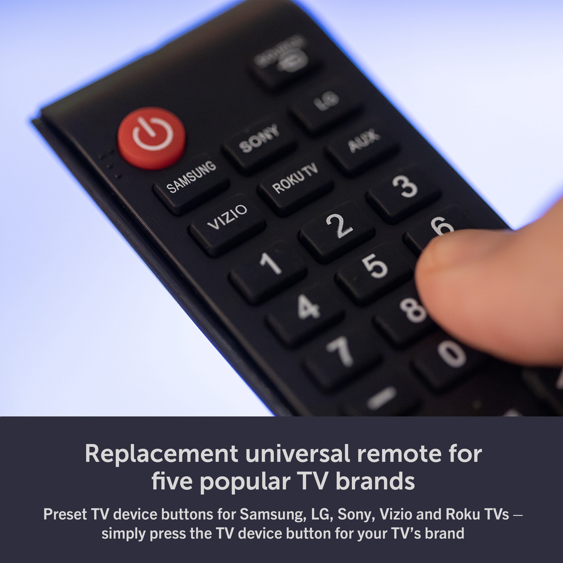 slide 2 of 6, Utilitech 2 -Device Universal Remote Control, 1 ct