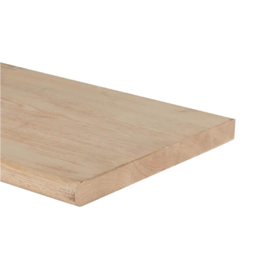 slide 3 of 6, Crown Heritage 42-in x 11.5-in x 1-in Unfinished Red oak No return Bullnose Stair Tread, 1 ct