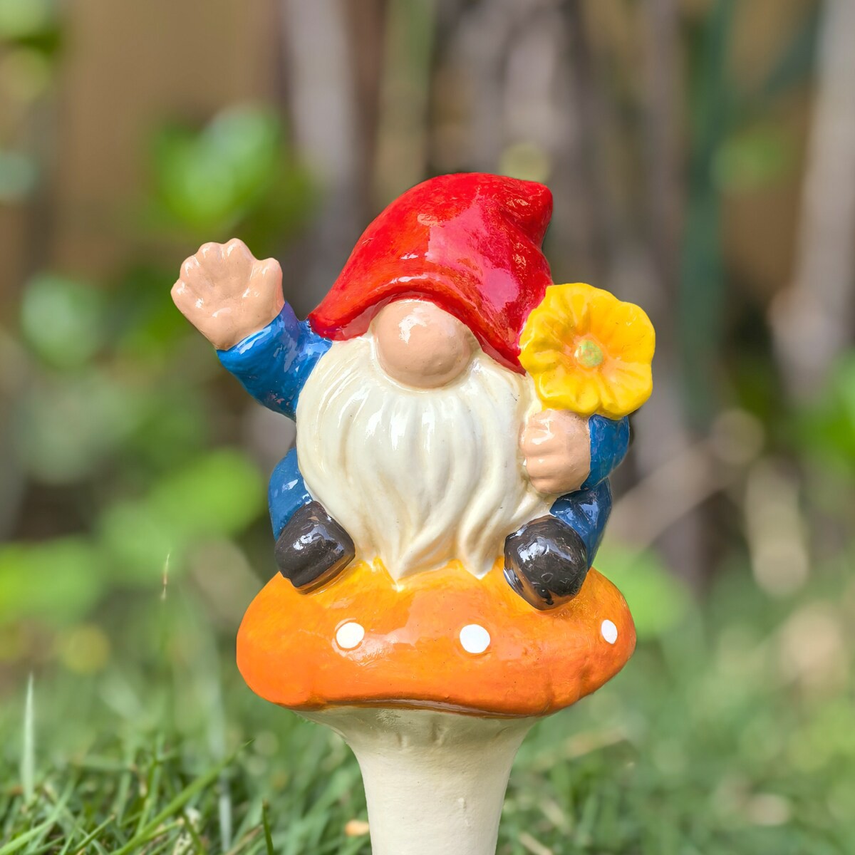 slide 6 of 6, Style Selections 8-in Multiple colors/finishes Resin Garden Stake, 1 ct