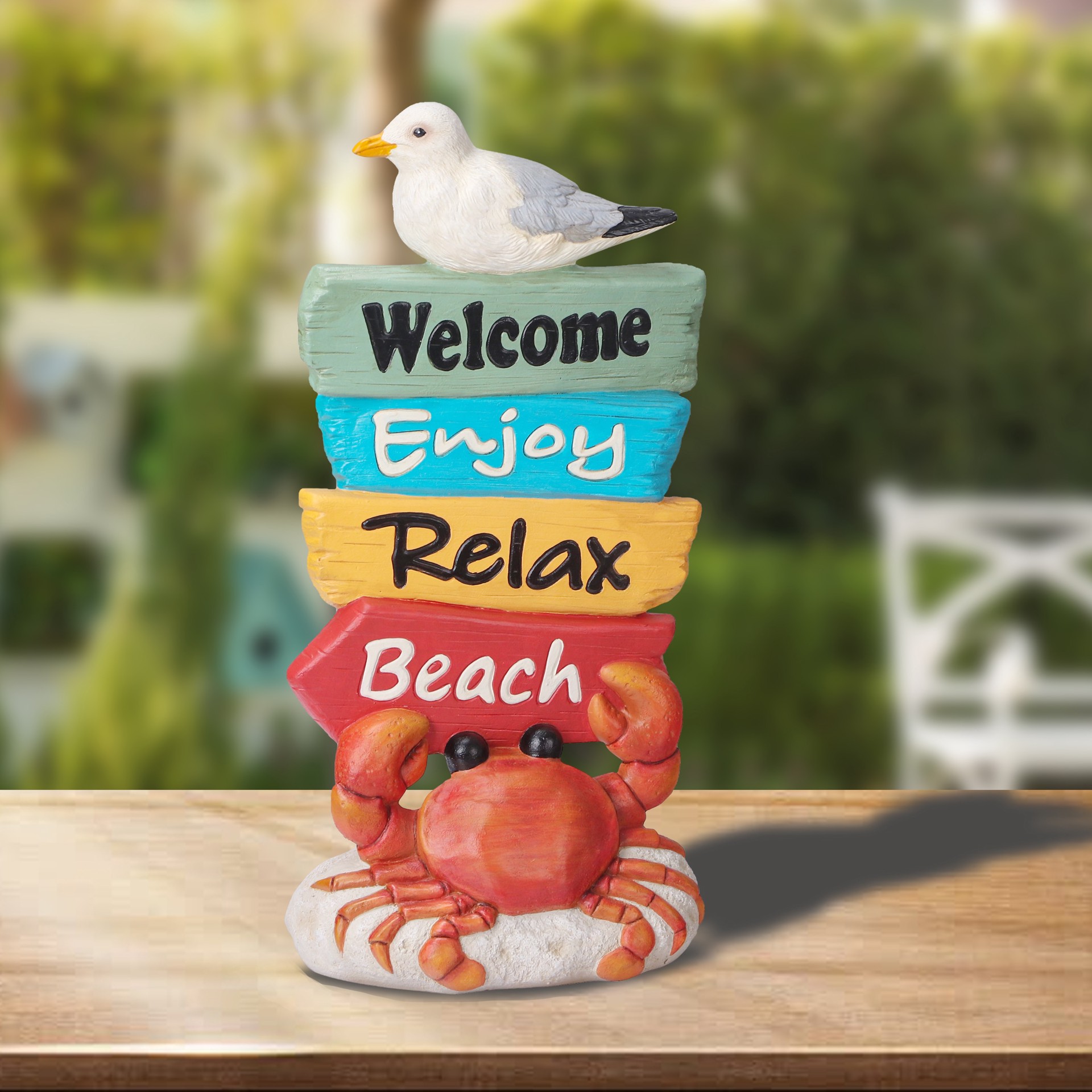 slide 2 of 6, Style Selections 14.25-in H x 6.88-in W Multiple colors/finishes Seagull Garden Statue, 1 ct