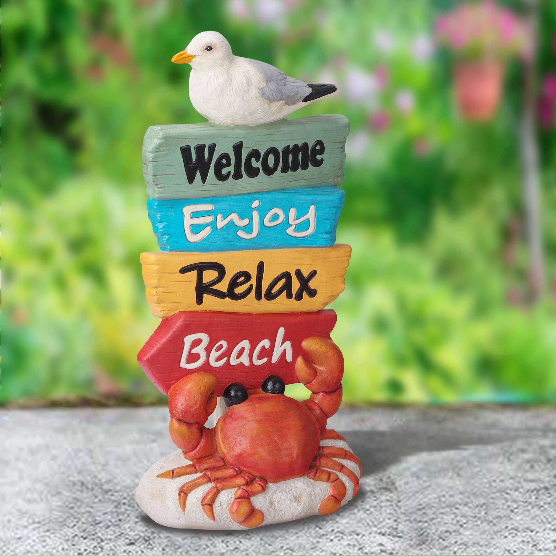 slide 3 of 6, Style Selections 14.25-in H x 6.88-in W Multiple colors/finishes Seagull Garden Statue, 1 ct