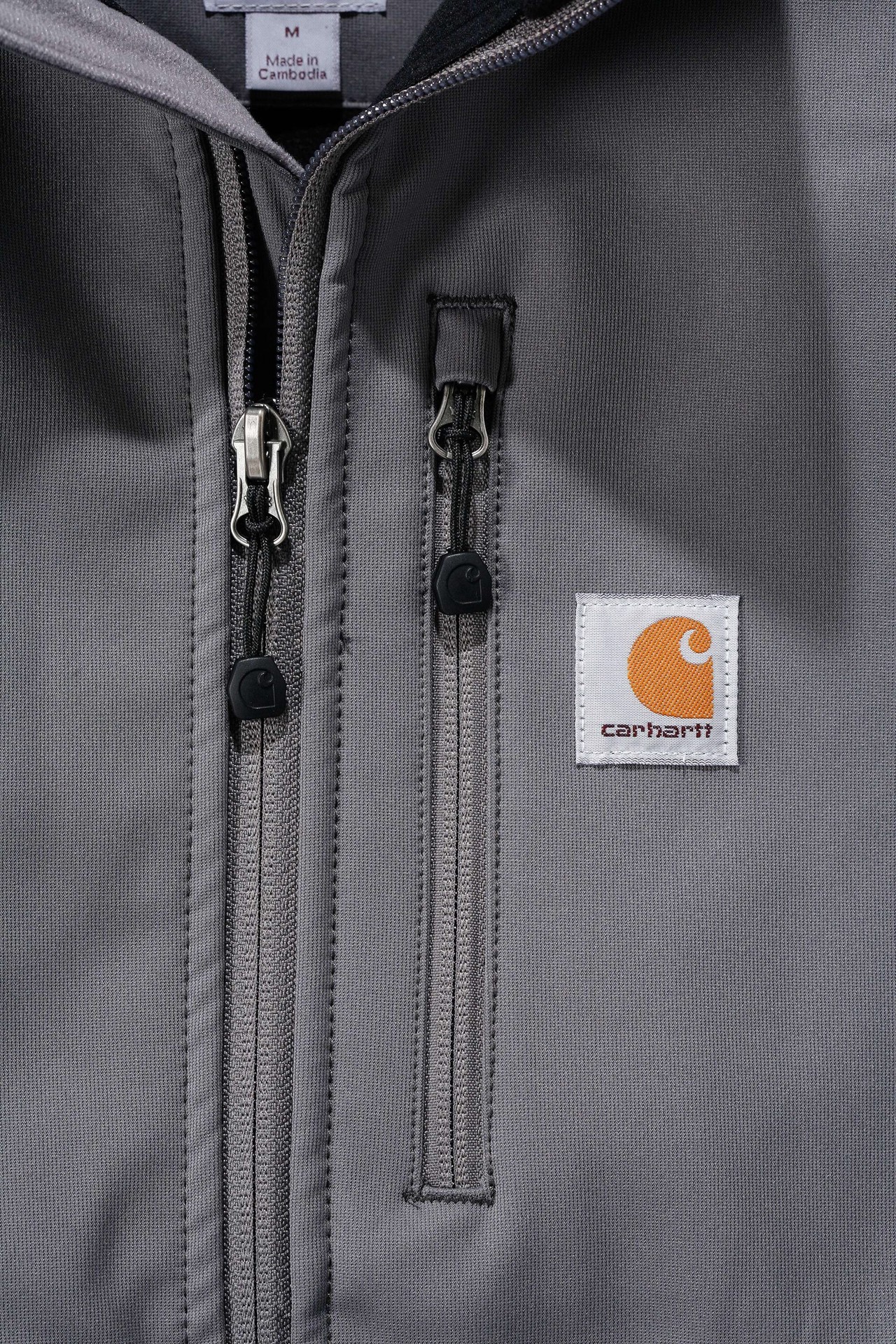 slide 2 of 6, Carhartt Rain Defender Men's Charcoal Fleece Work jacket ( Large ), 1 ct