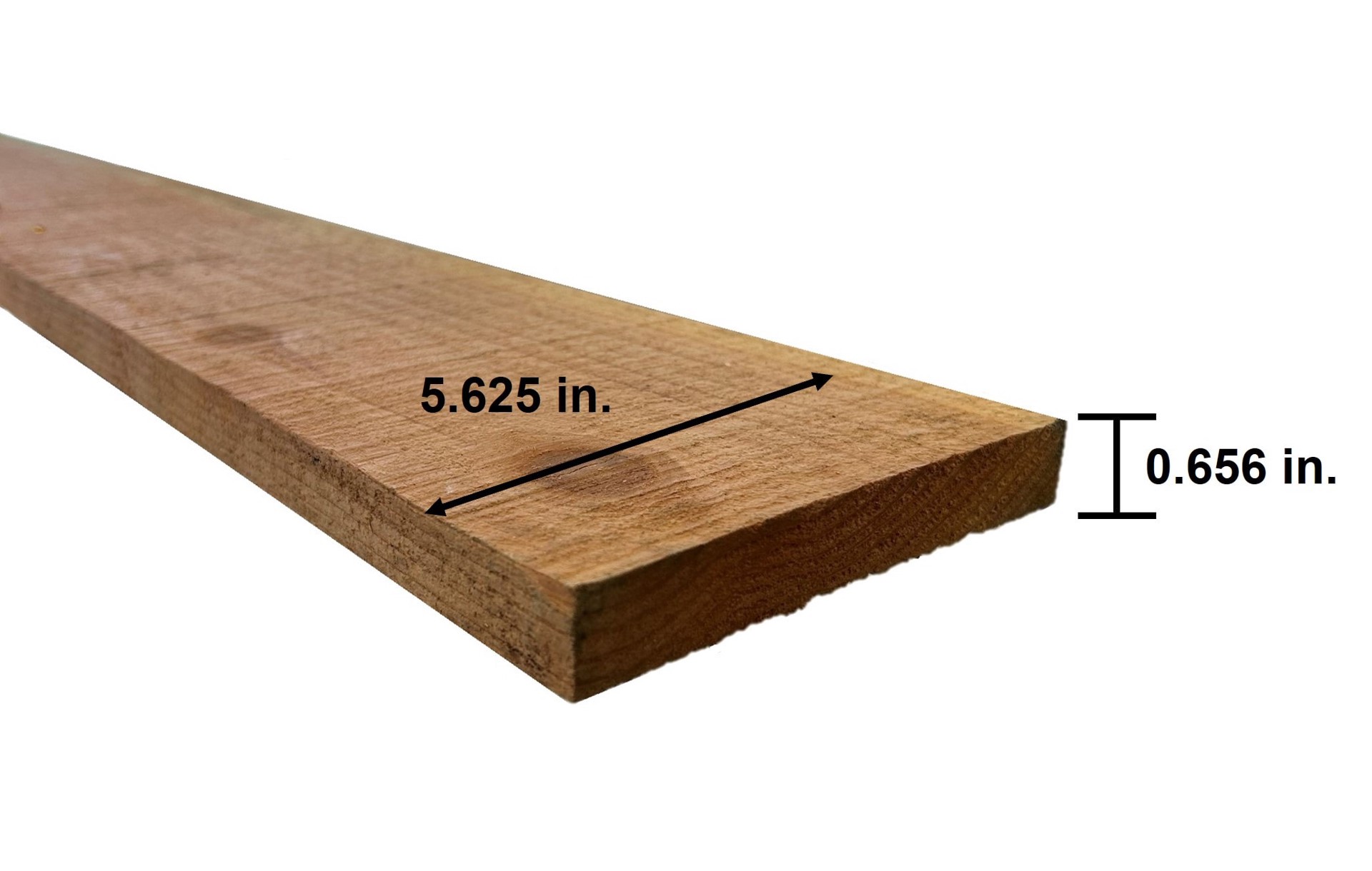 slide 3 of 4, 5/8-in x 5-1/2-in x 4-ft Redwood Flat-top Fence Picket, 1 ct
