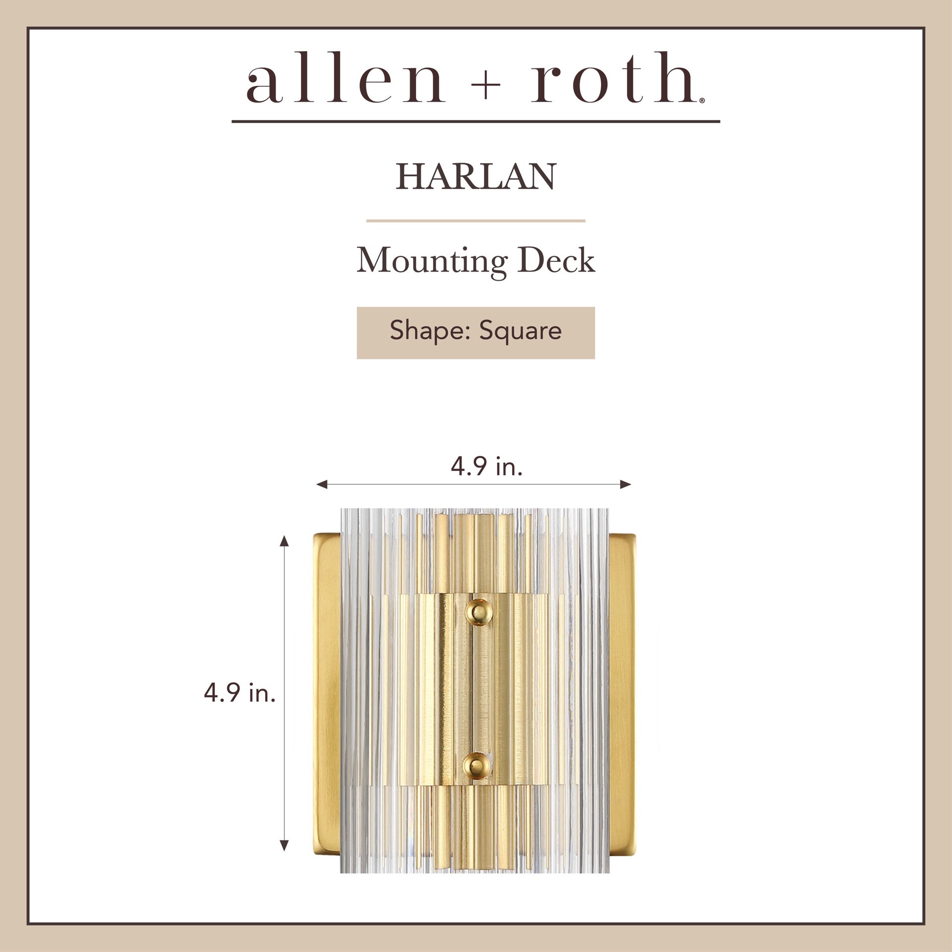slide 2 of 6, allen + roth Harlan 4.9-in 2 -Light Brushed Gold Transitional Vanity light, 1 ct
