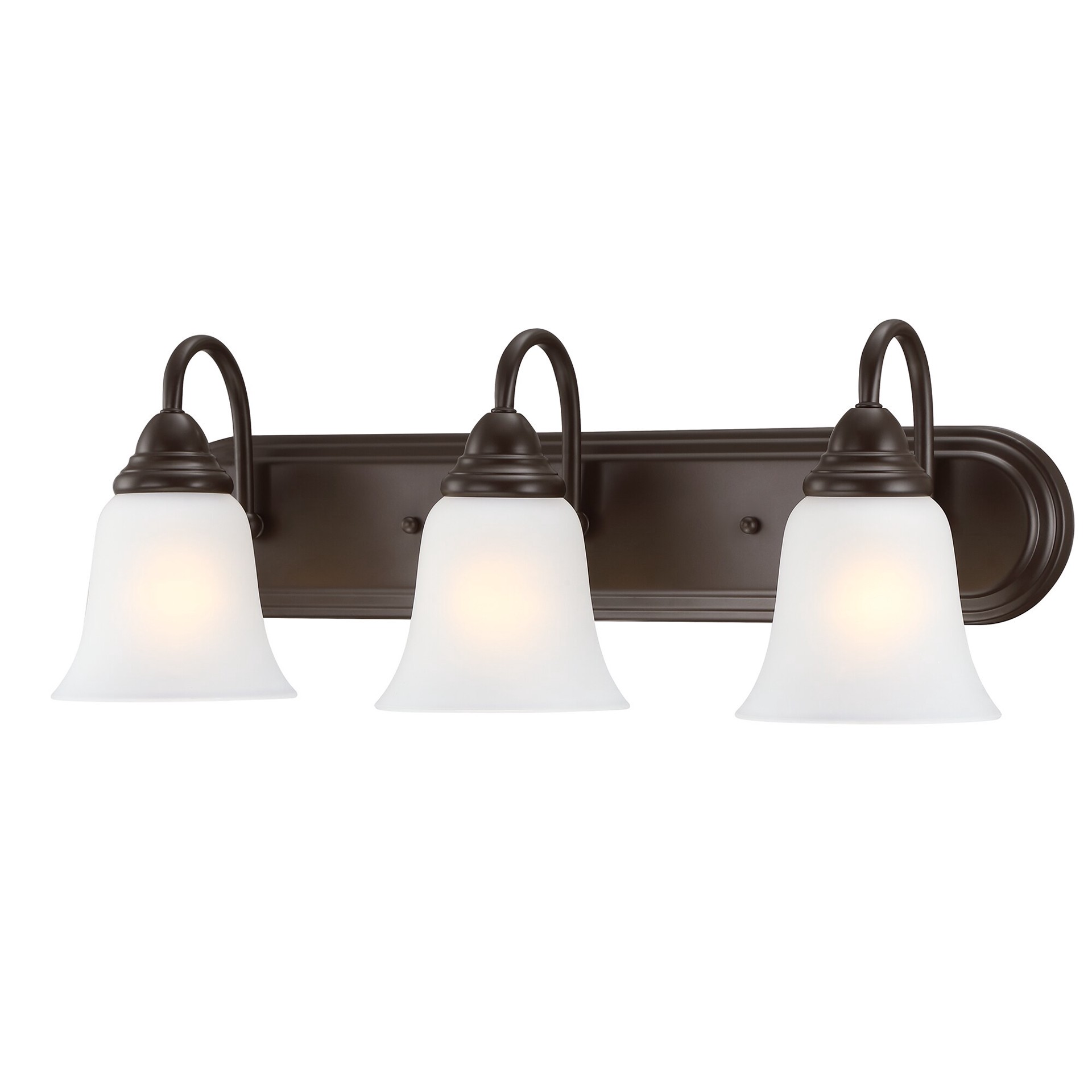 slide 5 of 6, Project Source Shaker Park II 24-in 3 -Light Matte Bronze Traditional Vanity light bar, 1 ct