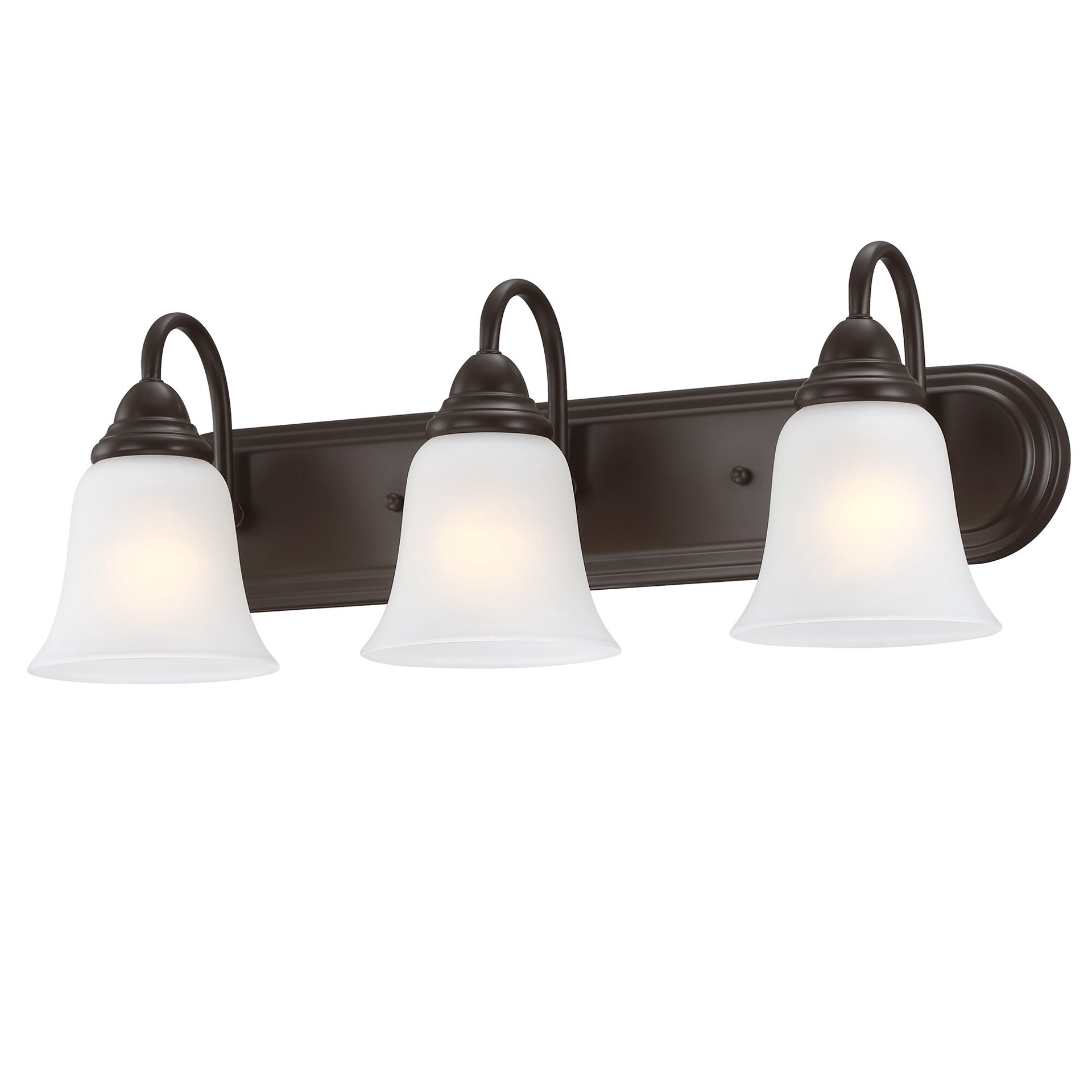 slide 6 of 6, Project Source Shaker Park II 24-in 3 -Light Matte Bronze Traditional Vanity light bar, 1 ct