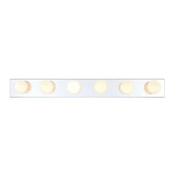 Project Source Gary 35.95-in 6 Light Polished Chrome Traditional Bathroom Vanity light bar