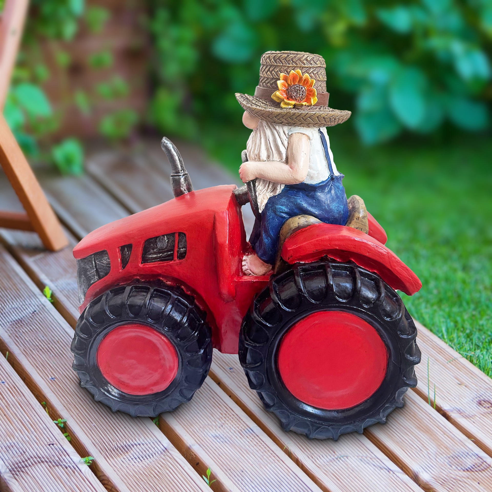 slide 3 of 3, Style Selections 9.65-in H x 9.65-in W Multiple colors/finishes Gnome Garden Statue, 1 ct