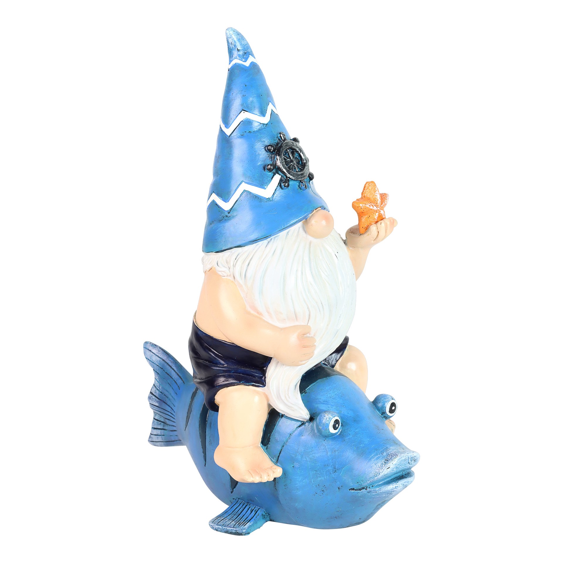 slide 1 of 6, Style Selections 12.6-in H x 9.45-in W Multiple colors/finishes Gnome Garden Statue, 1 ct