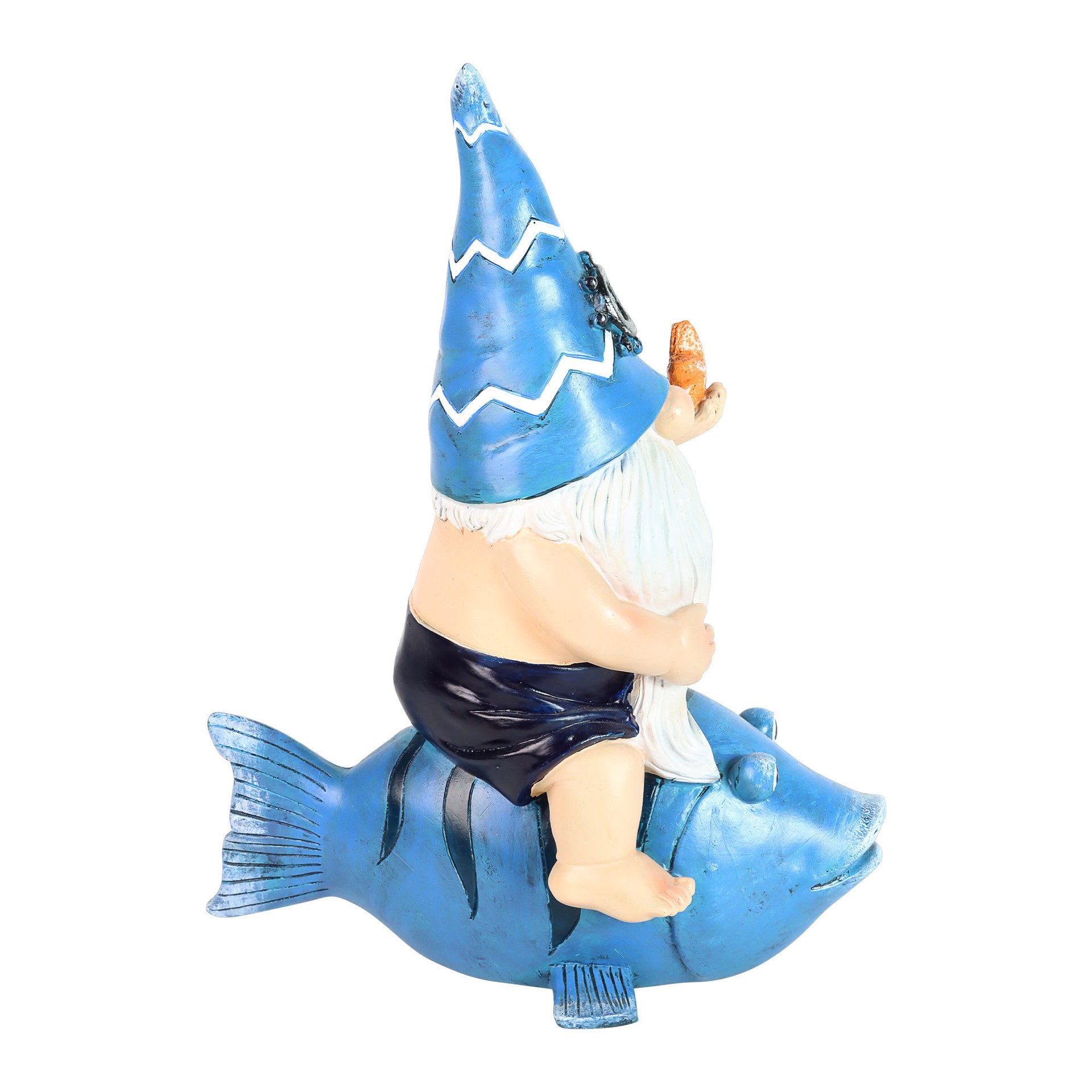 slide 6 of 6, Style Selections 12.6-in H x 9.45-in W Multiple colors/finishes Gnome Garden Statue, 1 ct