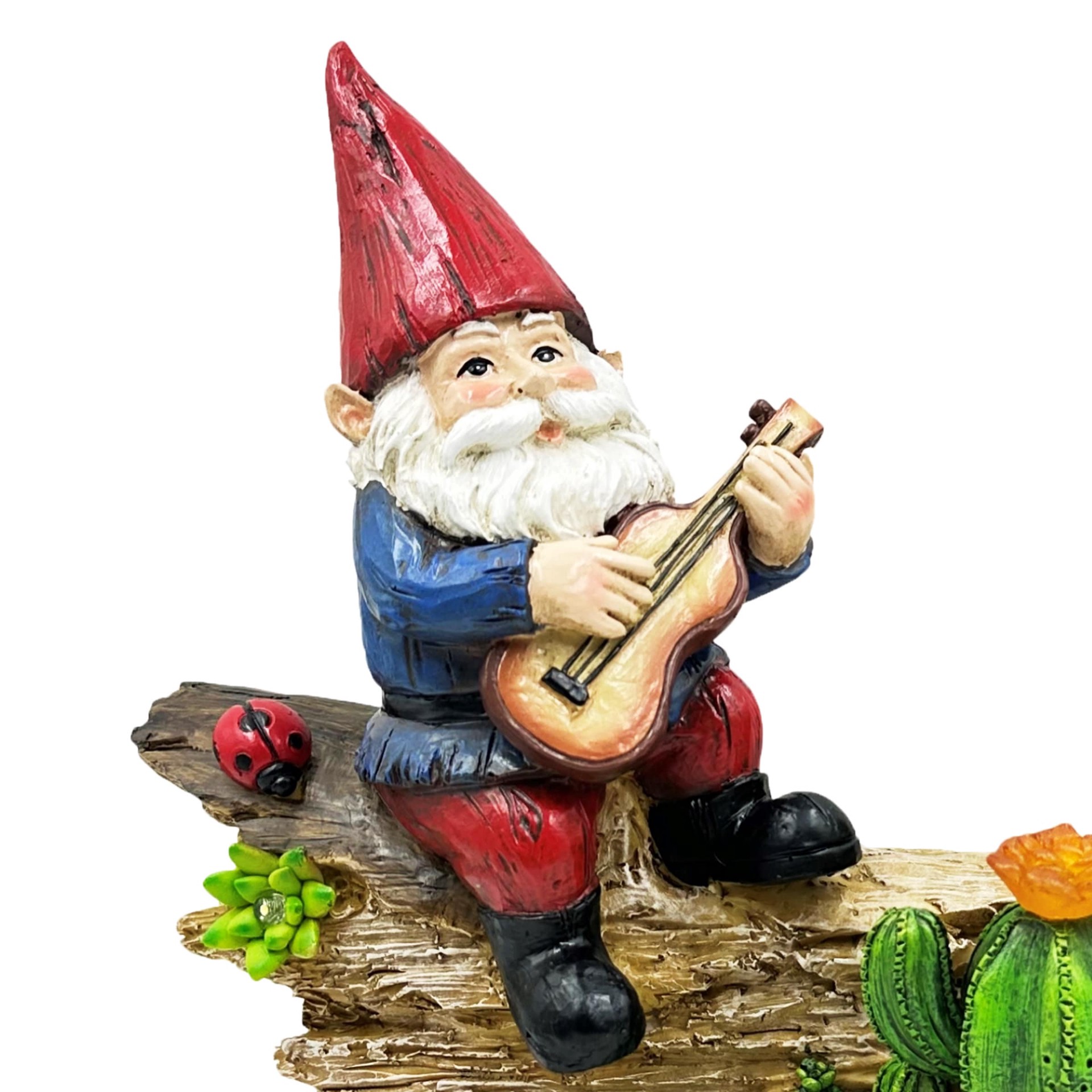 slide 3 of 6, Style Selections 9.65-in H x 11.81-in W Multiple colors/finishes Gnome Garden Statue, 1 ct