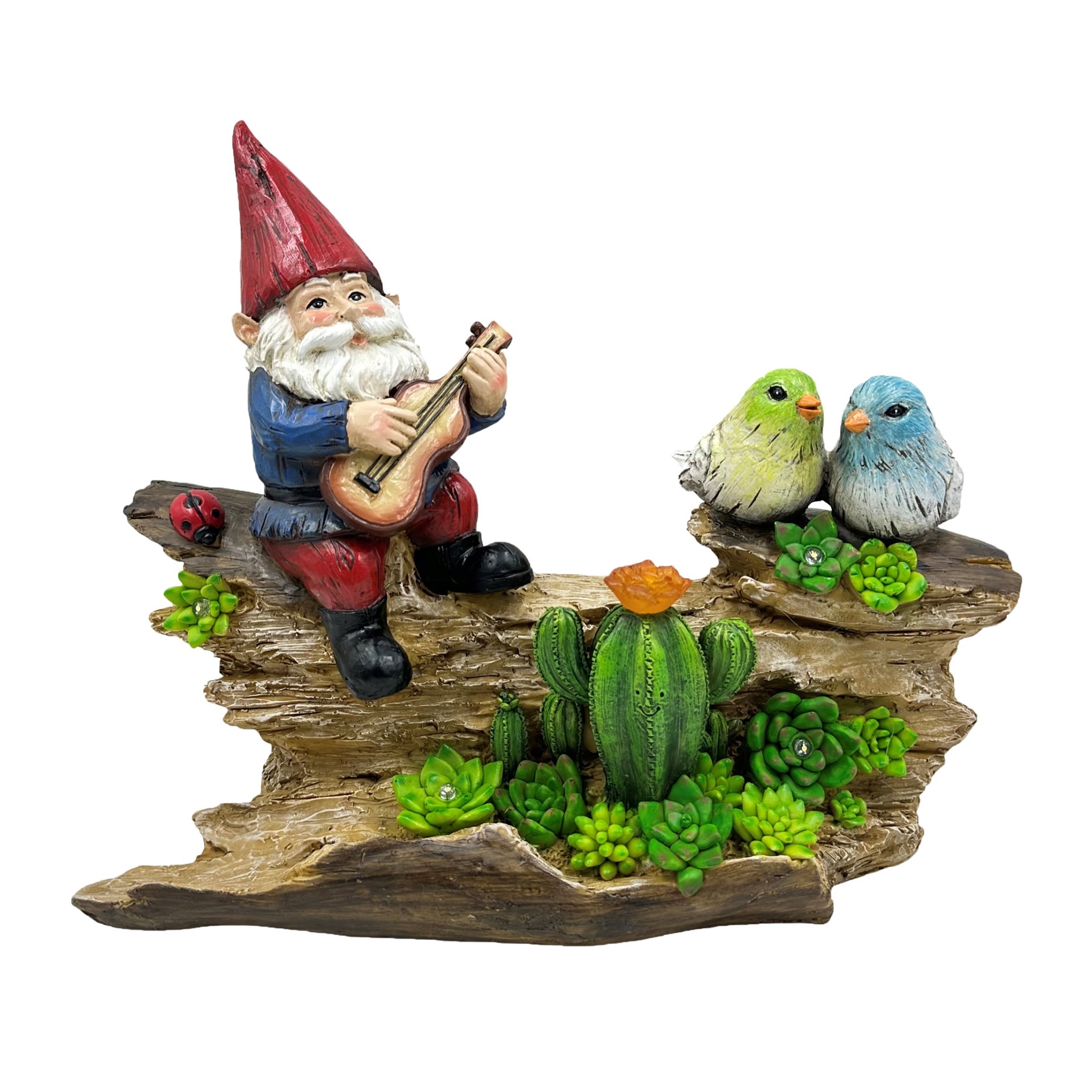 slide 1 of 6, Style Selections 9.65-in H x 11.81-in W Multiple colors/finishes Gnome Garden Statue, 1 ct