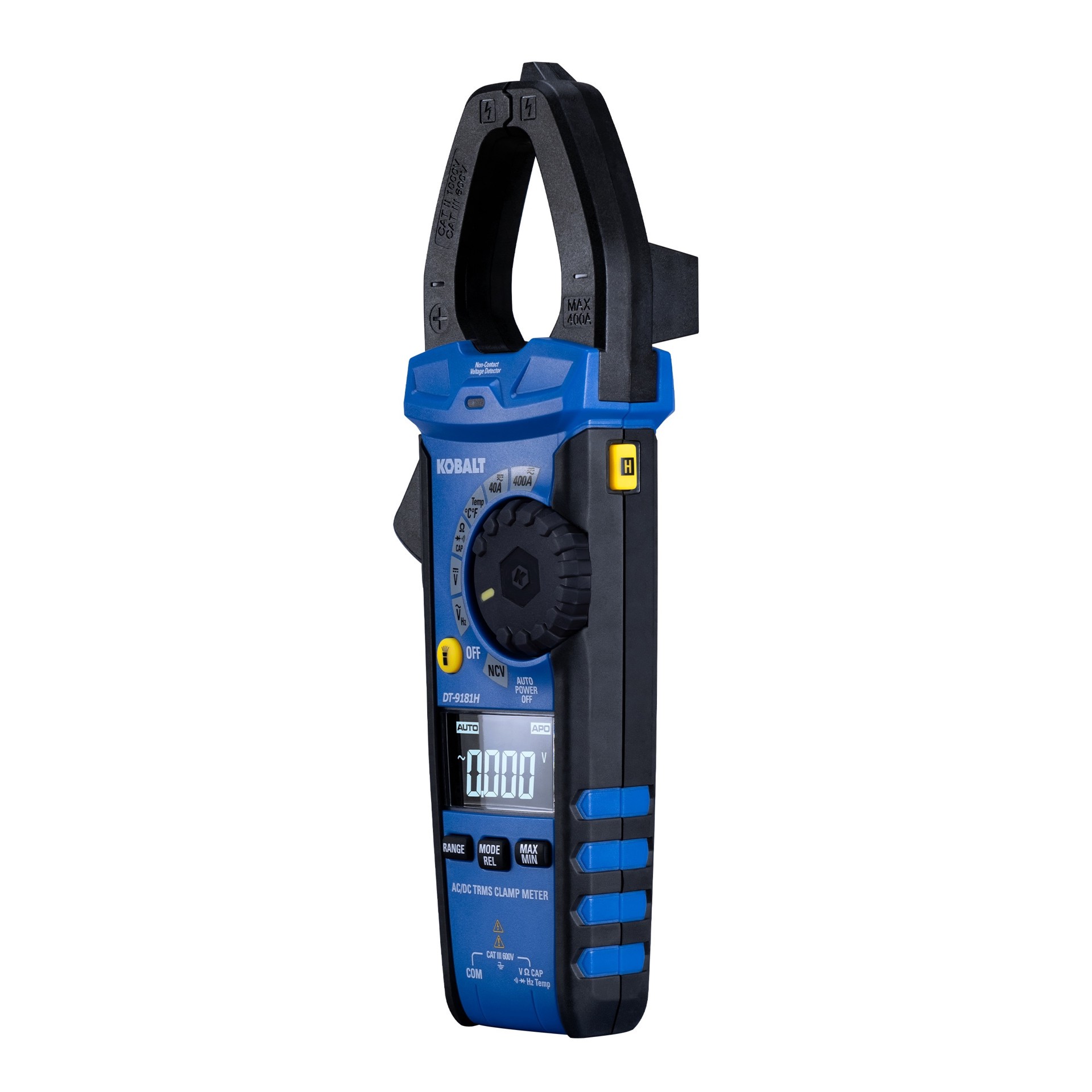 slide 2 of 6, Kobalt LCD Display Clamp meter Multimeter 400 Amp 600 -Volt, 1 ct