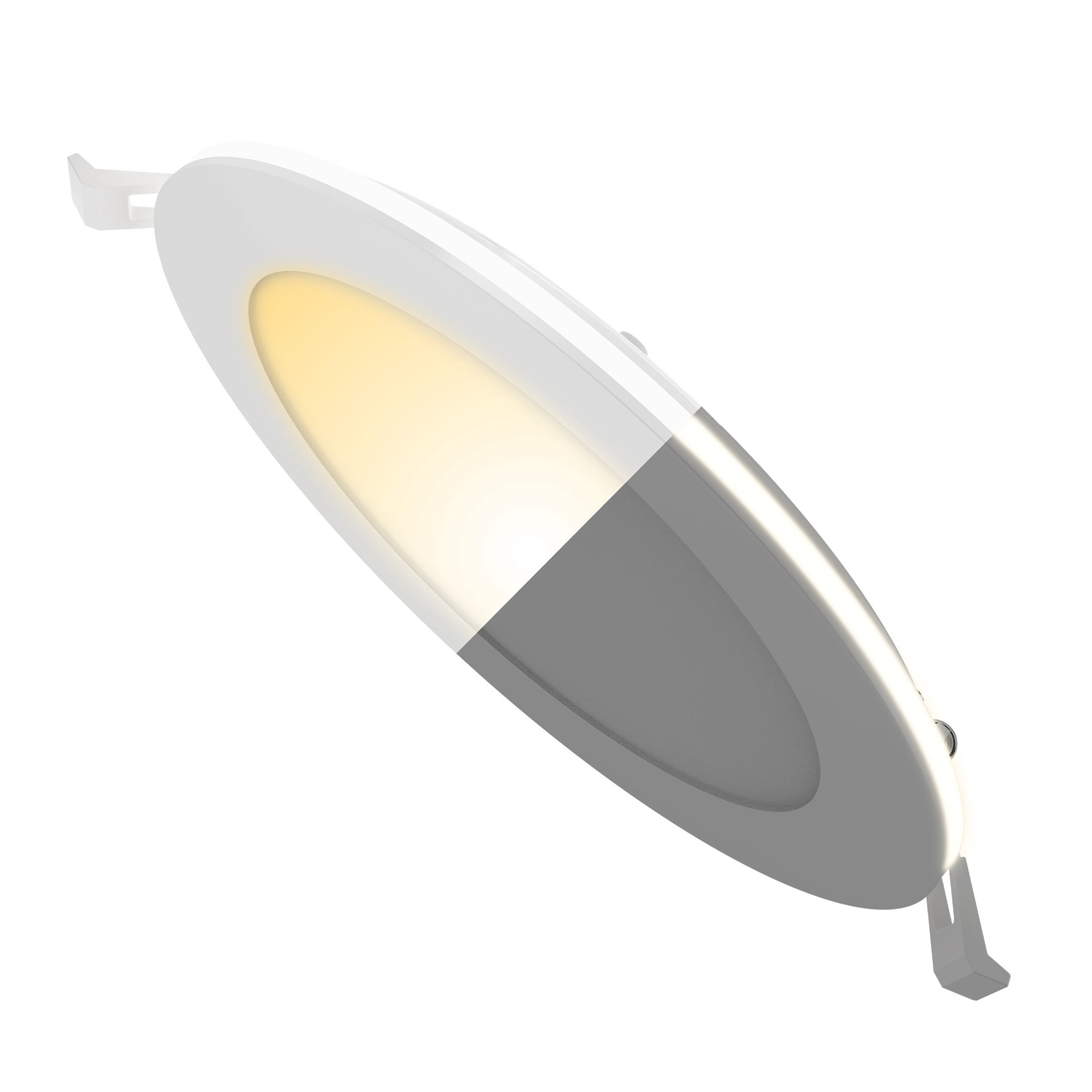 slide 2 of 6, Utilitech White 6-in 1200 -Lumens Switchable white Round Dimmable LED Wet rated Recessed Downlight, 1 ct