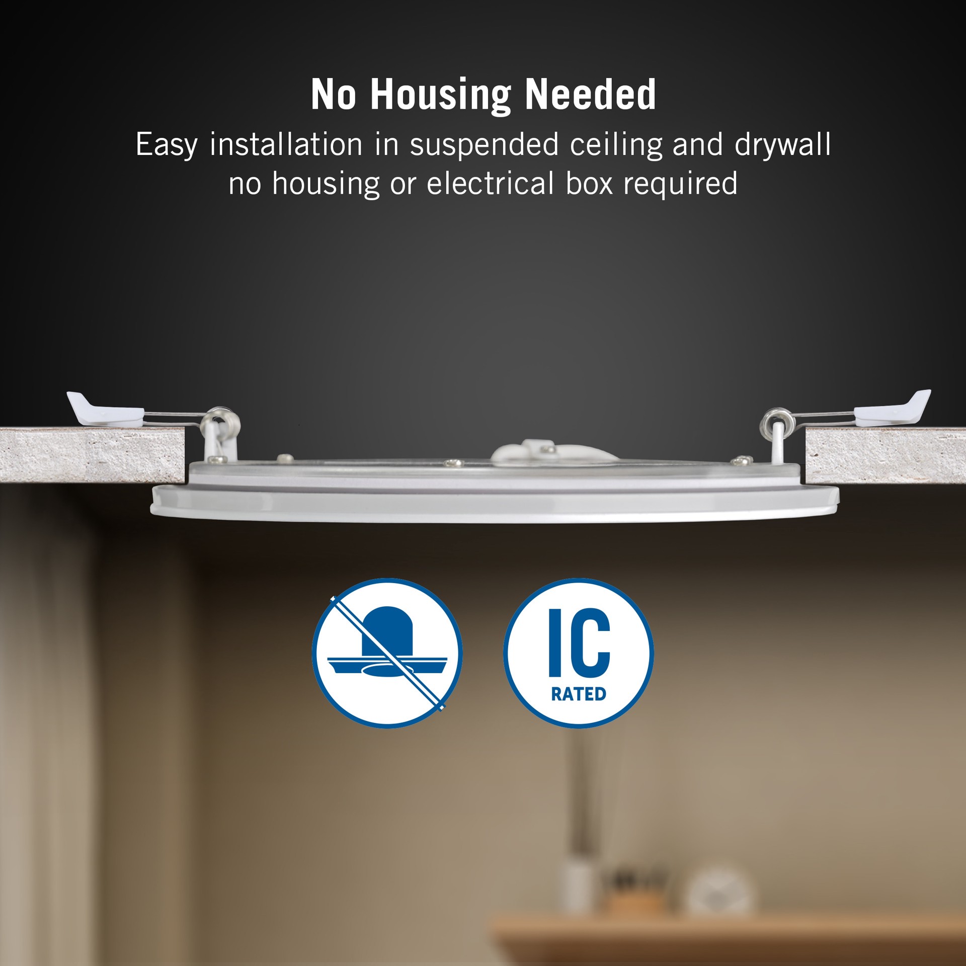 slide 4 of 6, Utilitech White 6-in 1200 -Lumens Switchable white Round Dimmable LED Wet rated Recessed Downlight, 1 ct