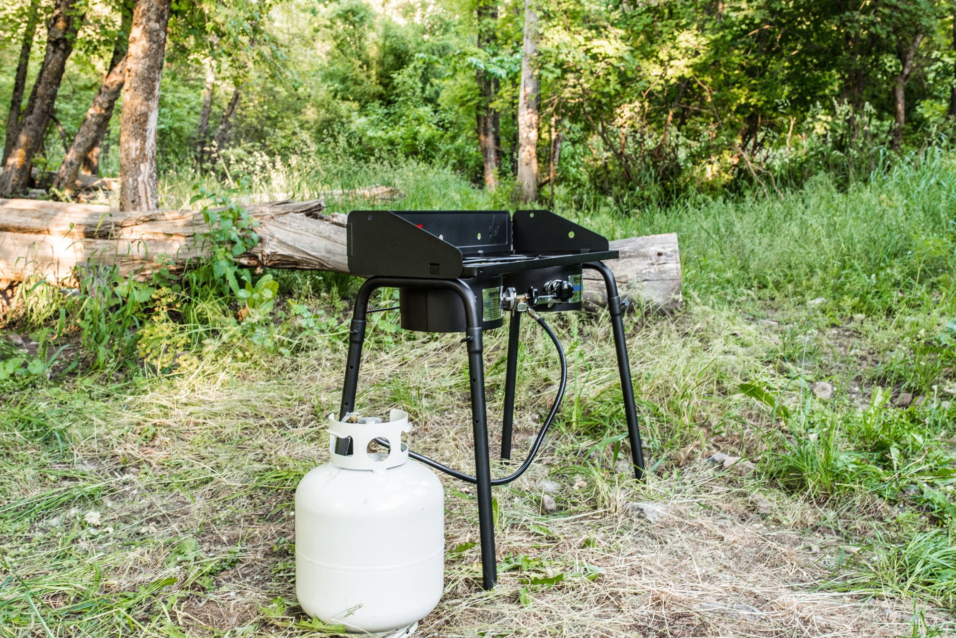 slide 3 of 6, Camp Chef Explorer 2-Burners Propane Manual Steel Outdoor Stove, 1 ct