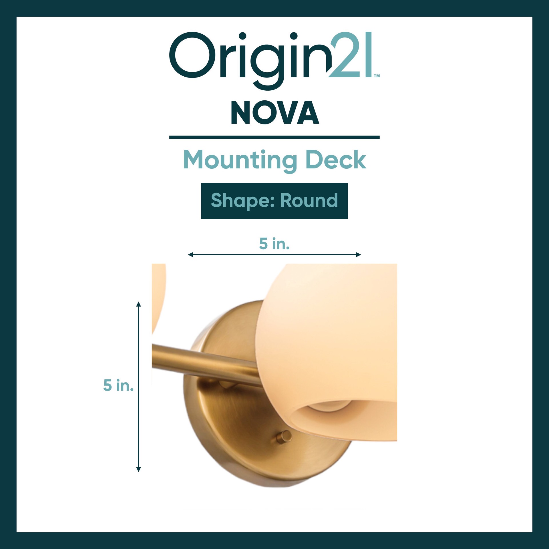 slide 3 of 6, Origin 21 Nova 23.7-in 3 Light Satin Champagne Mid-century Bathroom Vanity light, 1 ct