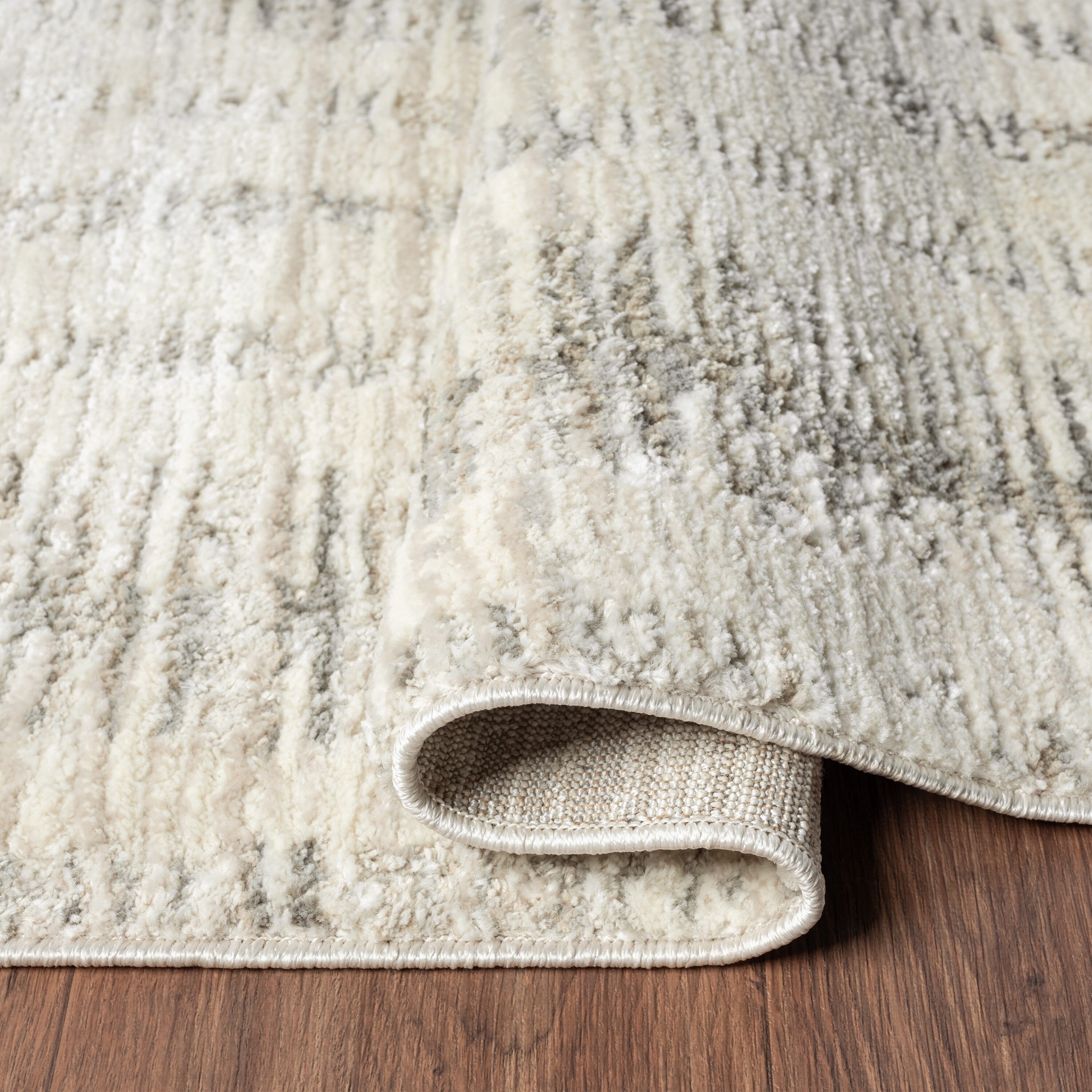 slide 3 of 6, Origin 21 Ambrose 5 x 7 (ft) Loomed Polyester/Polypropylene Beige Gray Rectangular Indoor Spot Clean Only Pet Friendly Area rug, 1 ct