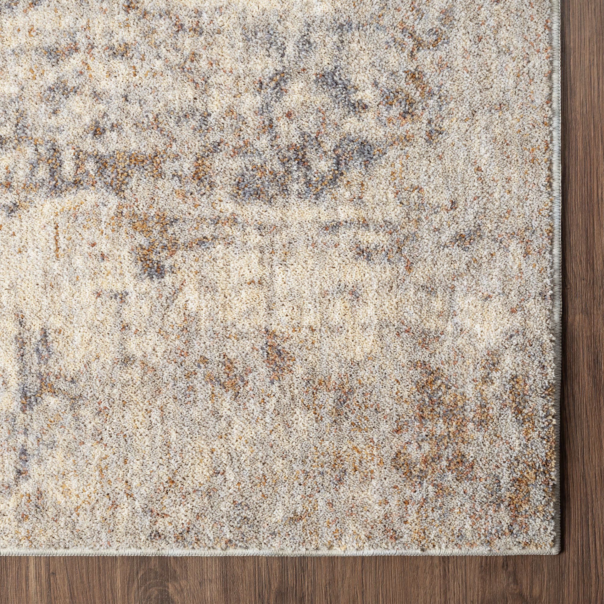 slide 4 of 6, Origin 21 Leander 5 x 7 (ft) Loomed Polyester Beige Gray Rectangular Indoor Spot Clean Only Pet Friendly Area rug, 1 ct