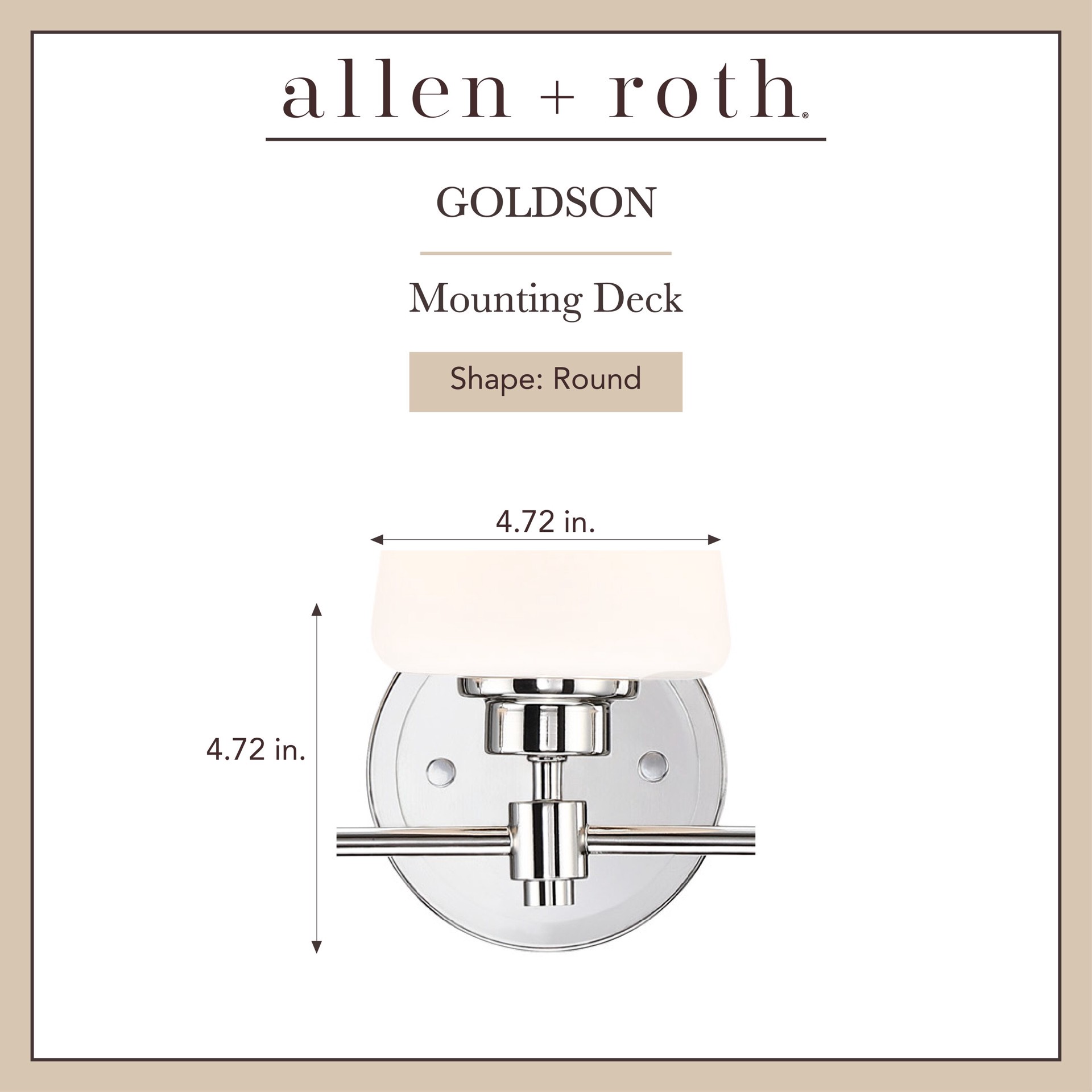 slide 2 of 6, allen + roth Goldson 22.5-in 3 -Light Polished Nickel Transitional Vanity light bar, 1 ct