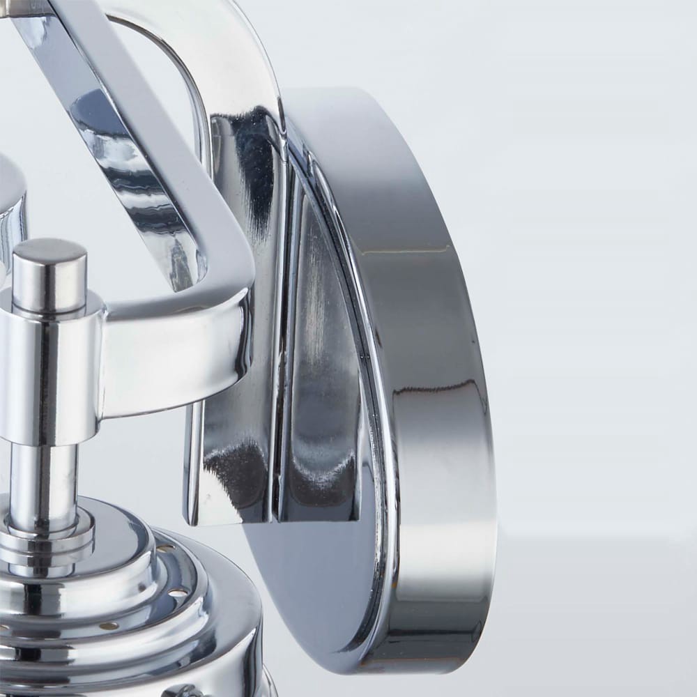 slide 6 of 6, allen + roth Wyatt 23.9-in 3 -Light Polished Chrome Farmhouse Vanity light bar, 1 ct