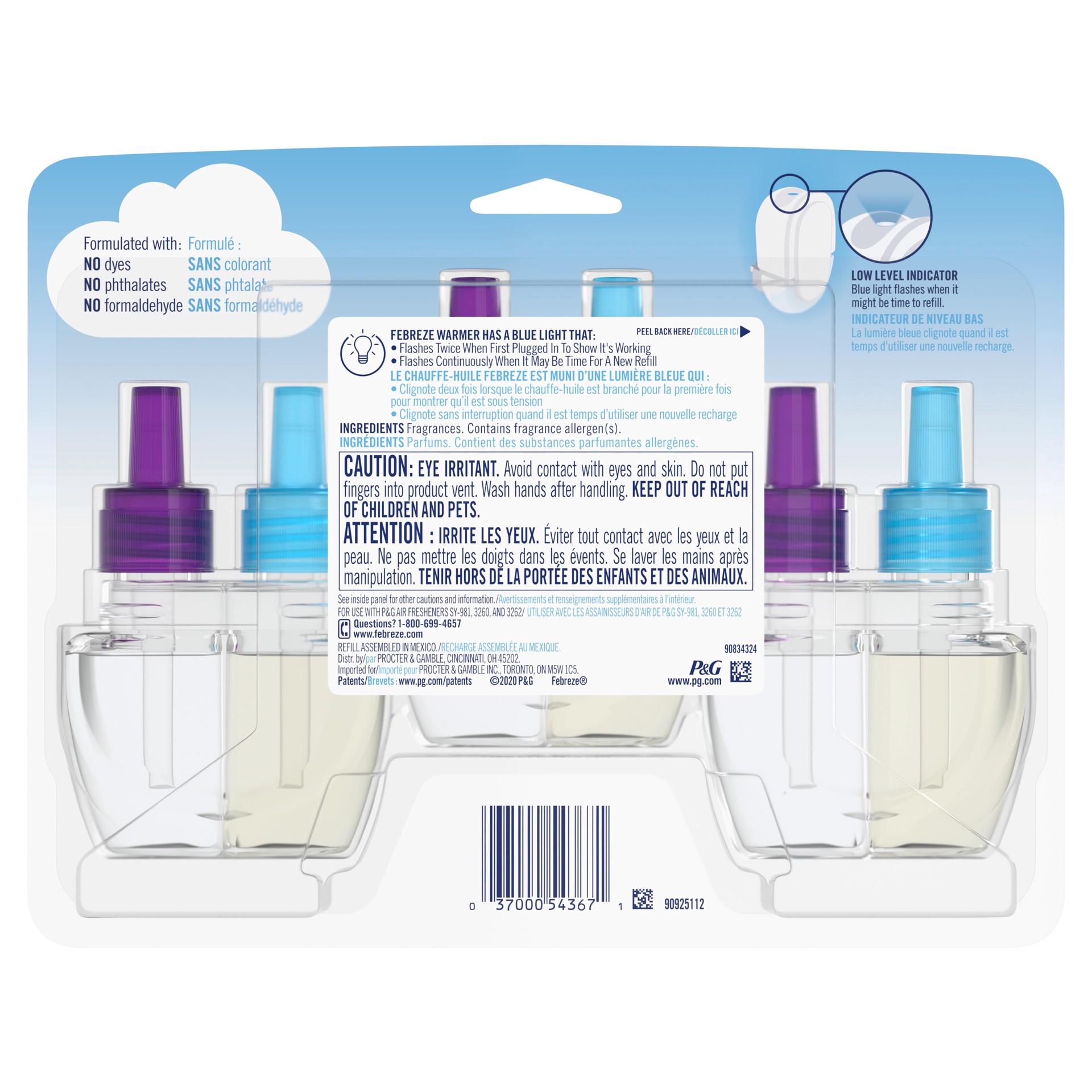 slide 2 of 6, Febreze PLUG 0.87 -fl oz Mediterrranean Lavender Refill Air Freshener 3 -Pack, 1 ct