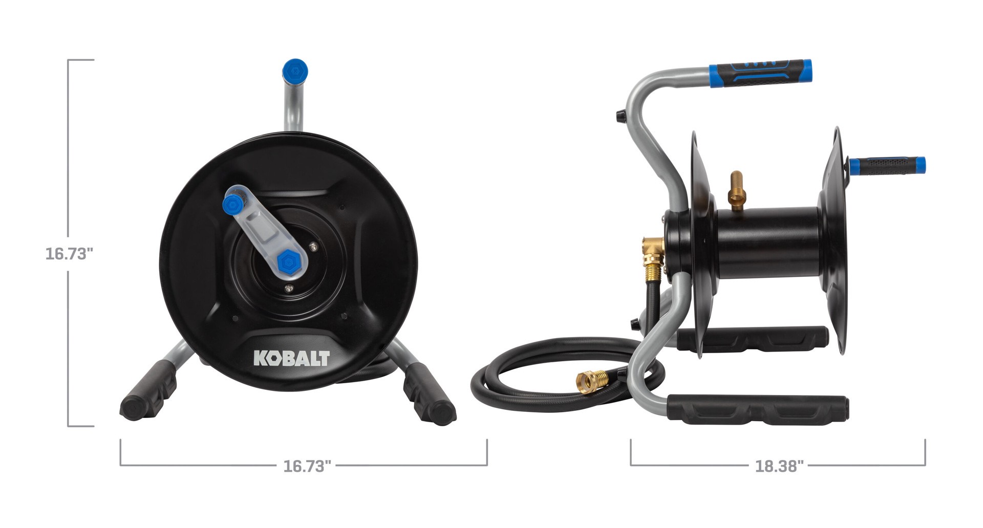 slide 2 of 6, Kobalt Steel 75-ft Stand Hose Reel, 1 ct