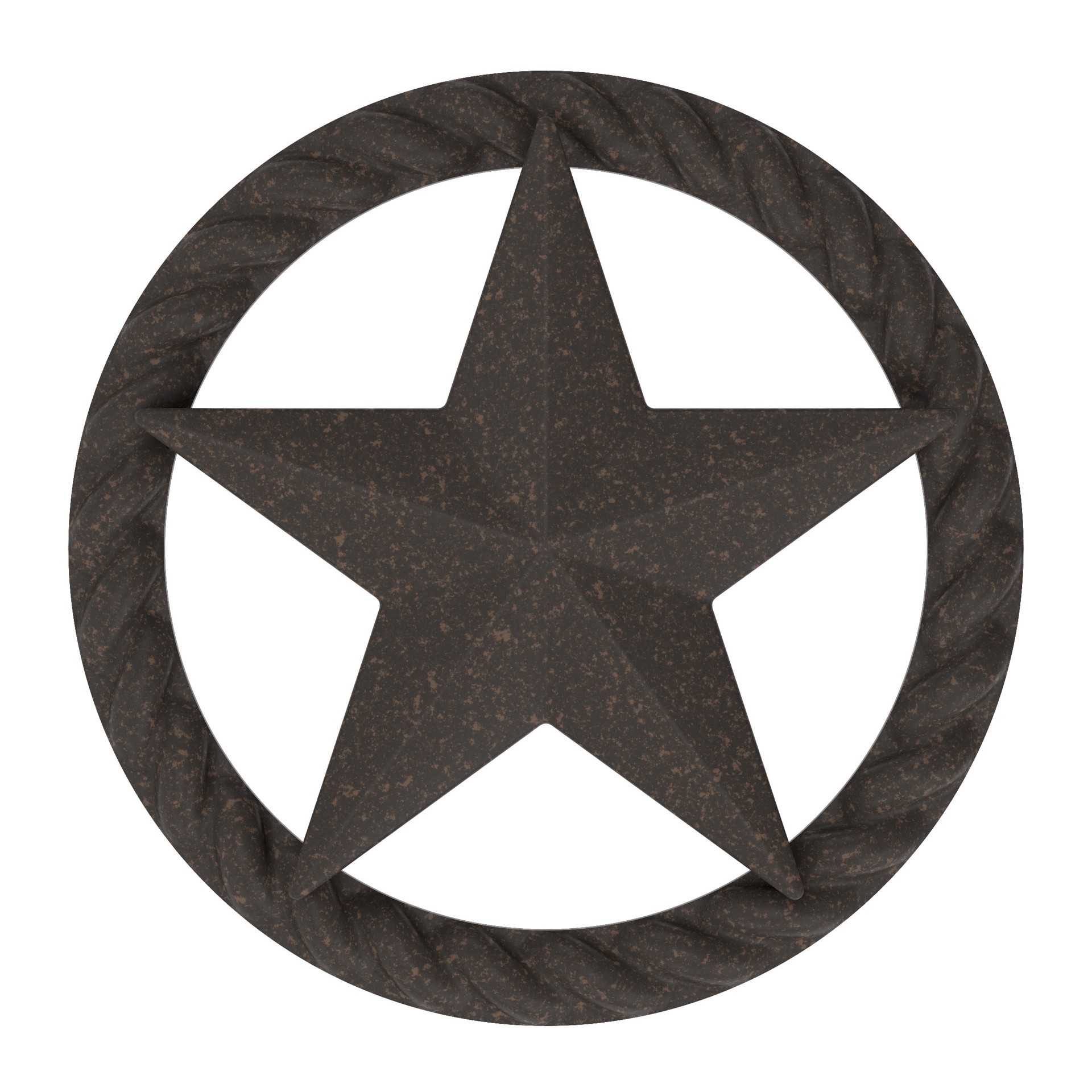 slide 2 of 5, allen + roth LONE STAR 2-in Rust Round Traditional Cabinet Knob, 1 ct