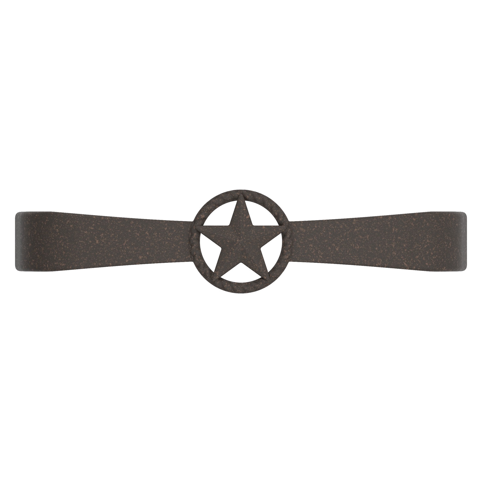 slide 2 of 5, allen + roth Lone Star 3-3/4-in , 96mm Center to Center Rust Arch Handle Drawer Pull, 1 ct