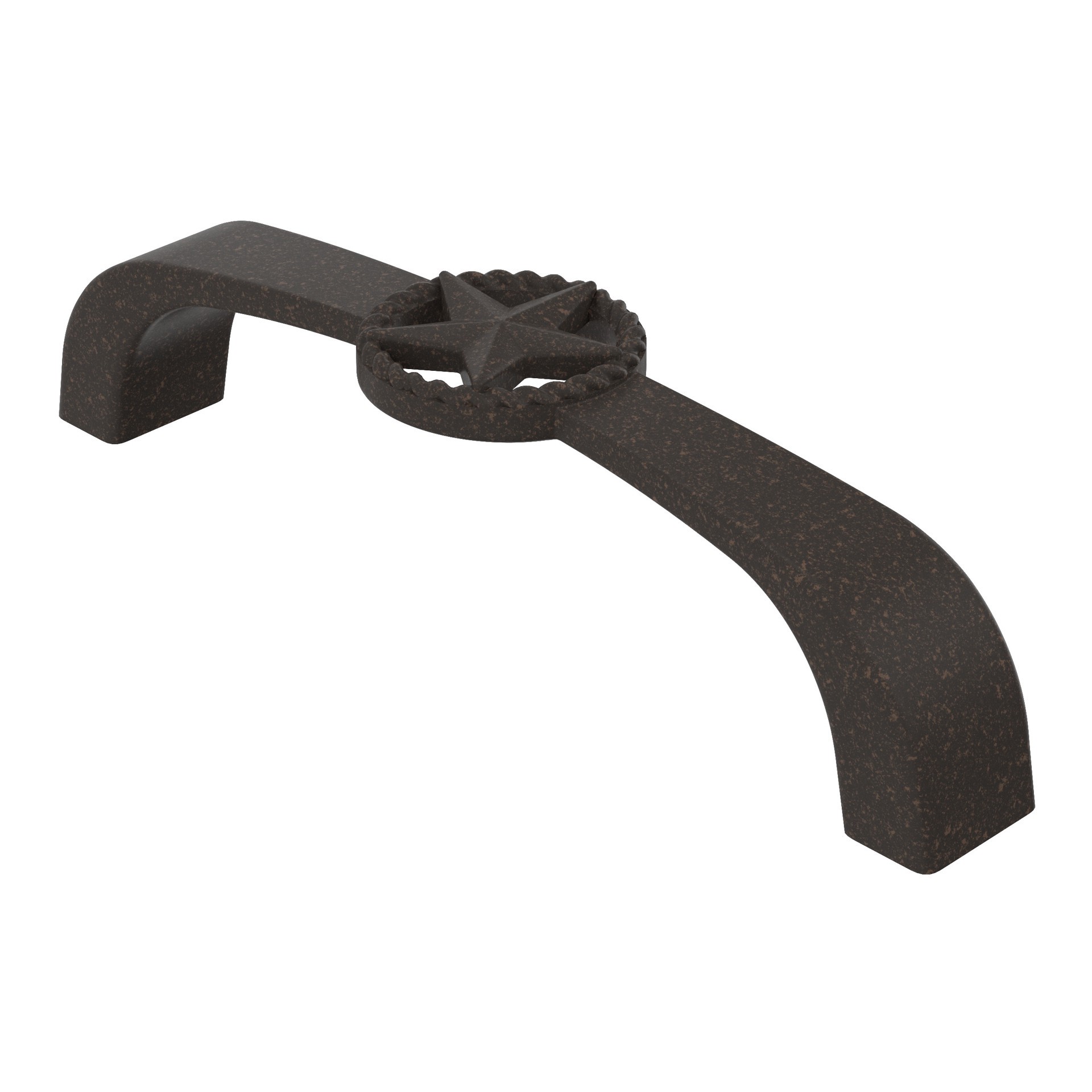 slide 1 of 5, allen + roth Lone Star 3-3/4-in , 96mm Center to Center Rust Arch Handle Drawer Pull, 1 ct