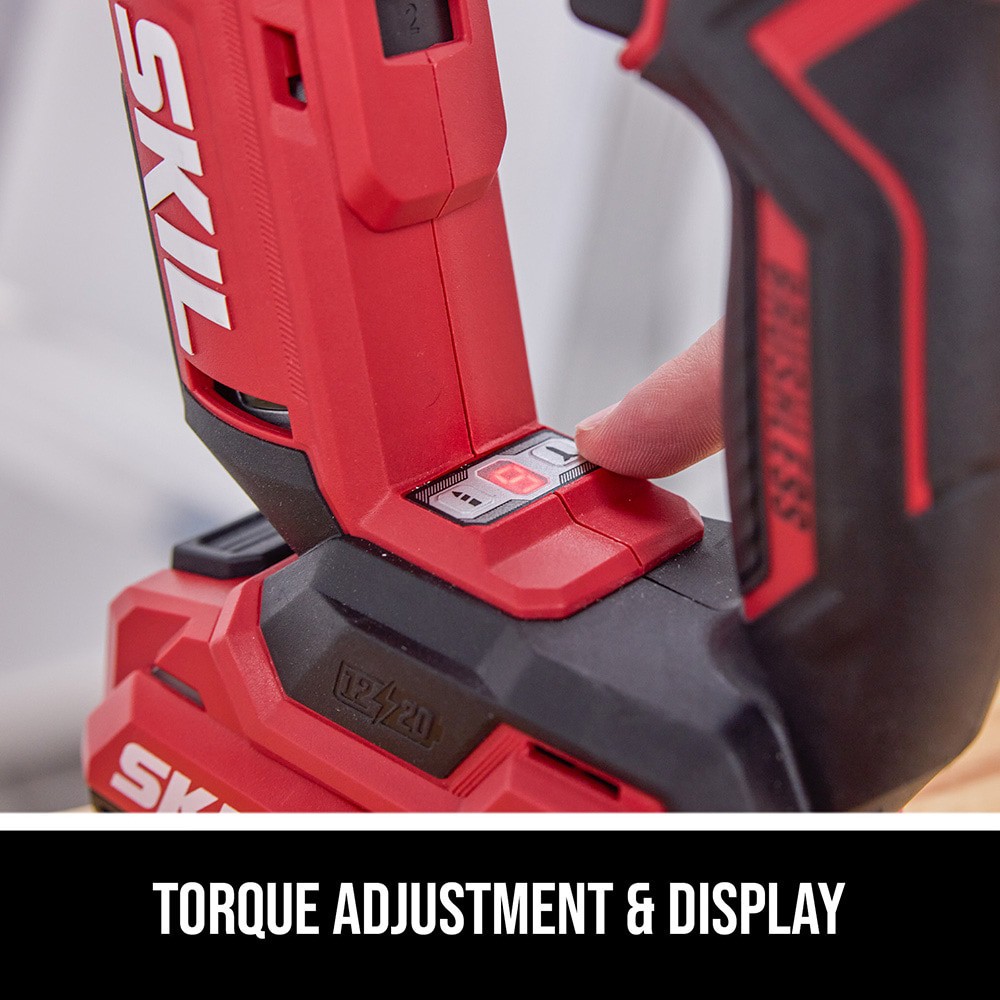 slide 5 of 6, SKIL PWR CORE 12/20V 12-volt 1/4-in Keyless Brushless Cordless Drill ( 1 -Batteries Included, and Charger Included ), 1 ct