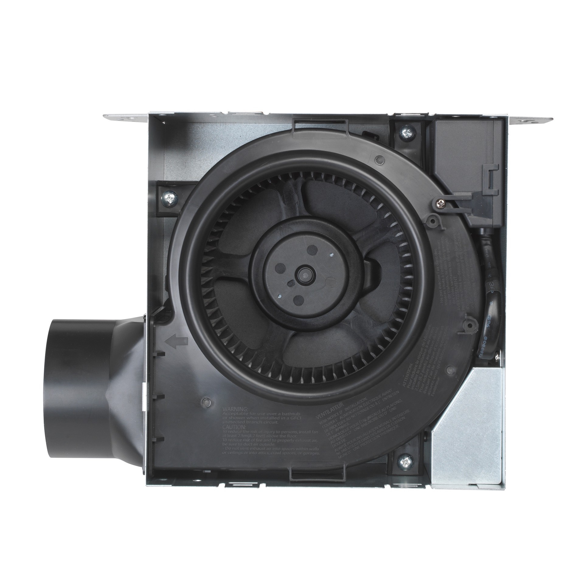 slide 6 of 6, Utilitech 1.5-Sone 70-CFM White Bathroom Fan (ENERGY STAR Certified), 1 ct