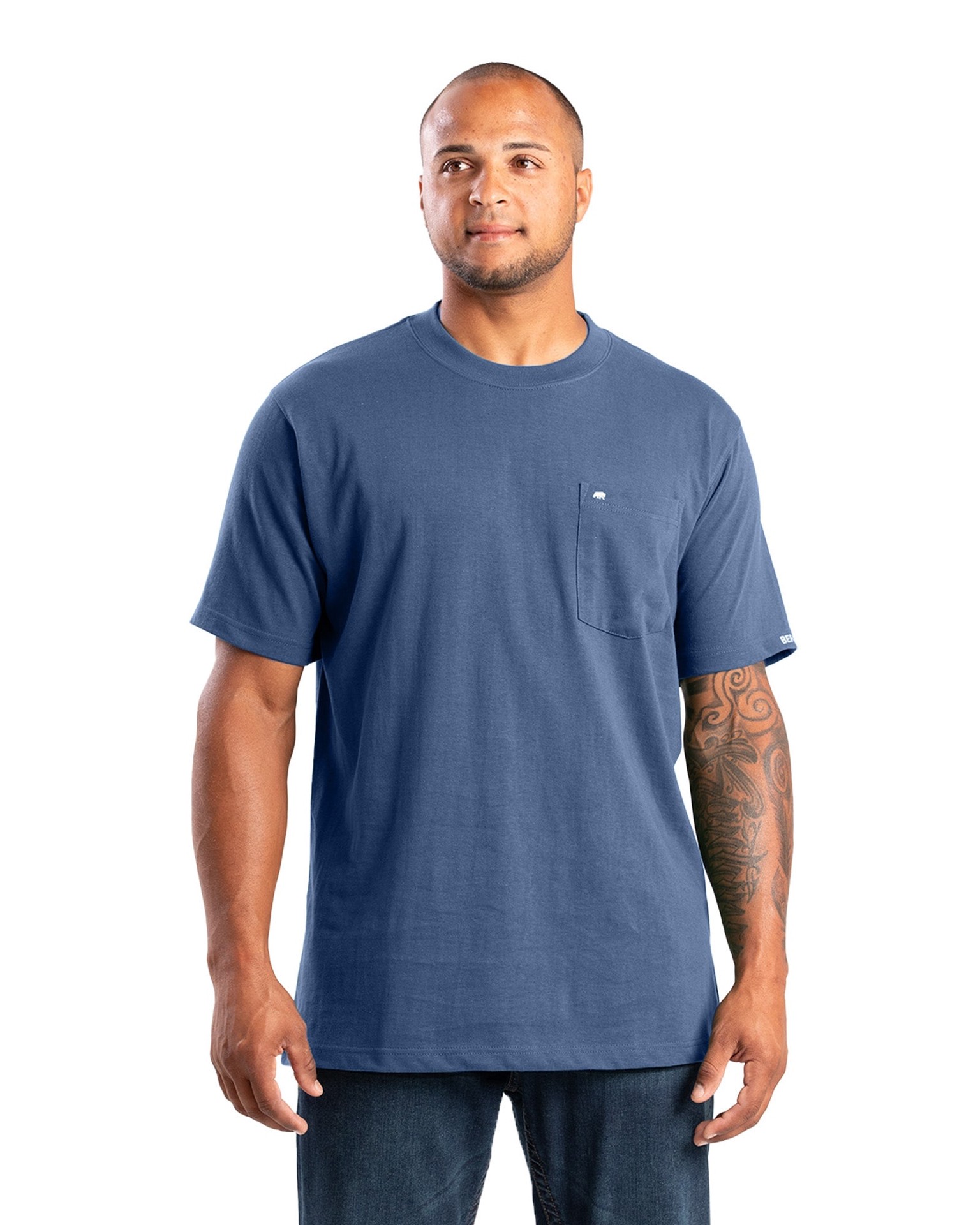 slide 1 of 1, BERNE APPAREL Men's Blue Jersey Short sleeve T-shirt ( 2XL ), 1 ct