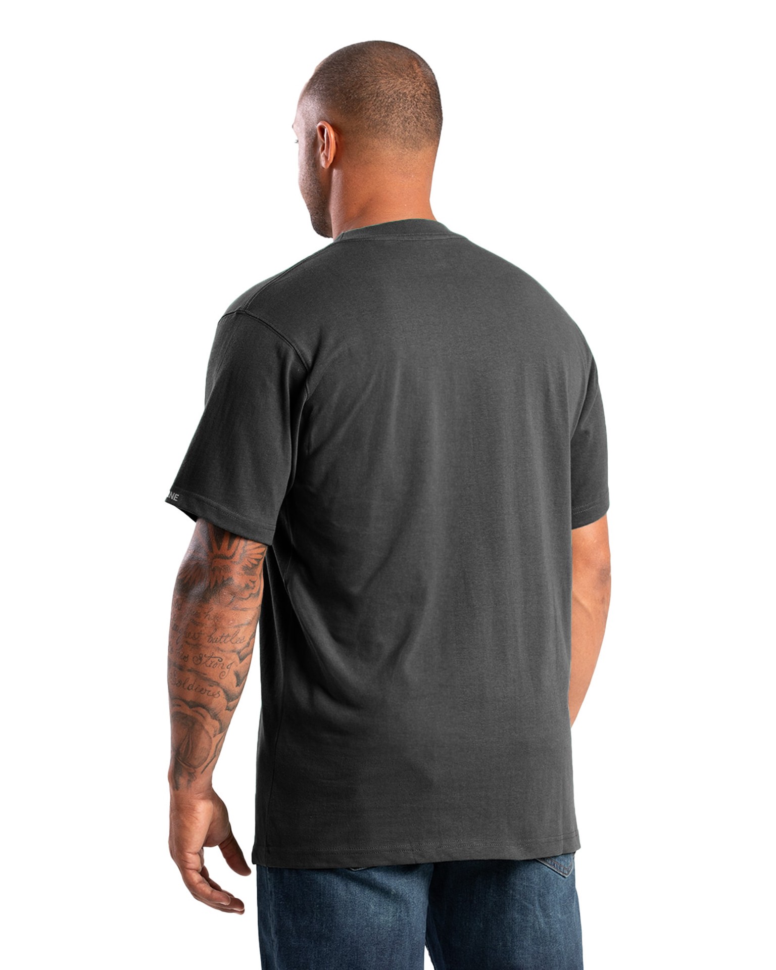 slide 2 of 4, BERNE APPAREL Men's Black Heavy weight Jersey Short sleeve T-shirt ( XL ), 1 ct