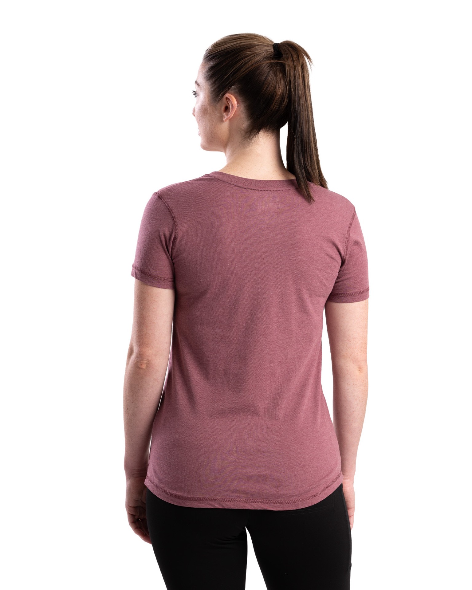 slide 3 of 5, BERNE APPAREL Women's Purple Jersey Short sleeve T-shirt ( Small ), 1 ct