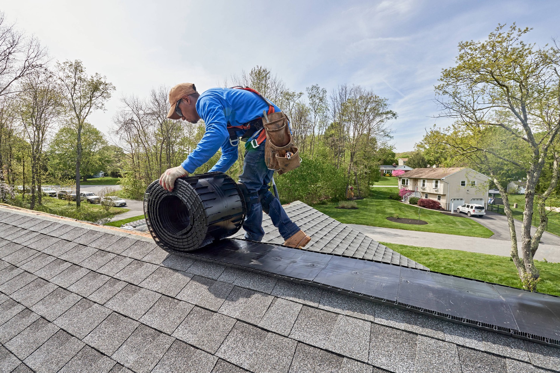 slide 2 of 6, GAF Cobra RidgeRunner Filtered 11.5-in x 360-in Black Plastic Roll Roof Ridge Vent, 1 ct