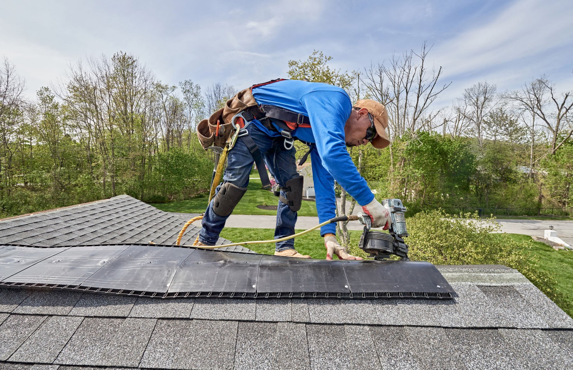 slide 3 of 6, GAF Cobra RidgeRunner Filtered 11.5-in x 360-in Black Plastic Roll Roof Ridge Vent, 1 ct