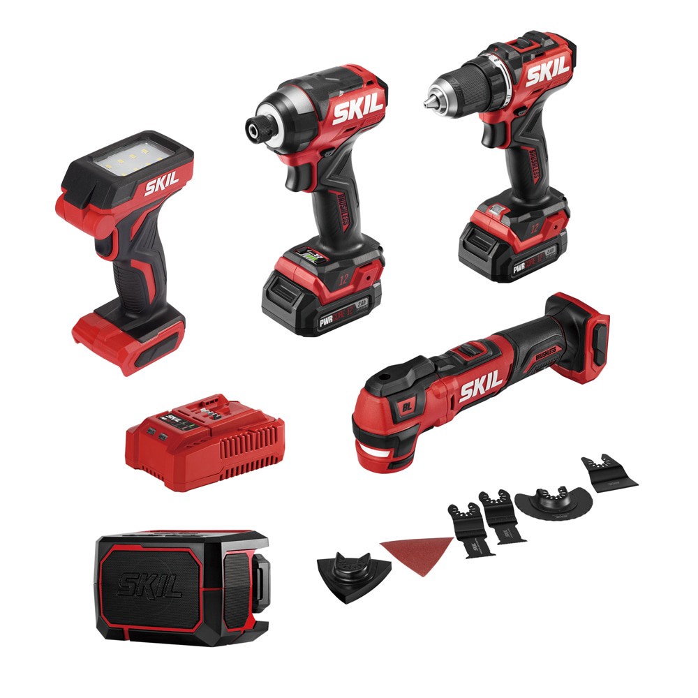 slide 1 of 2, SKIL PWR CORE Power Tool Combo Kit, 1 ct