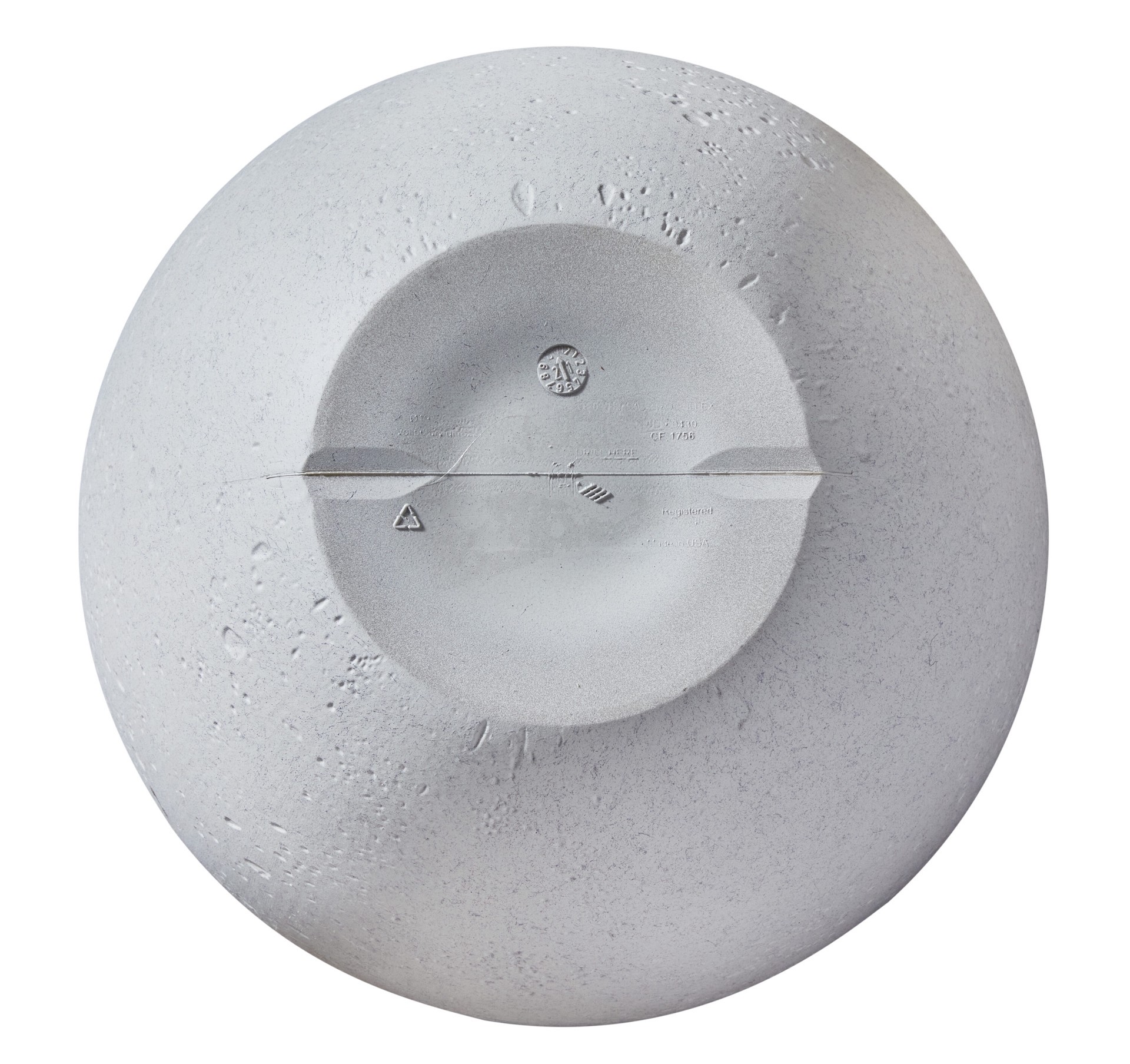 slide 3 of 6, allen + roth Round 22.6-in W x 22.6-in L White Resin Indoor/Outdoor Planter, 1 ct