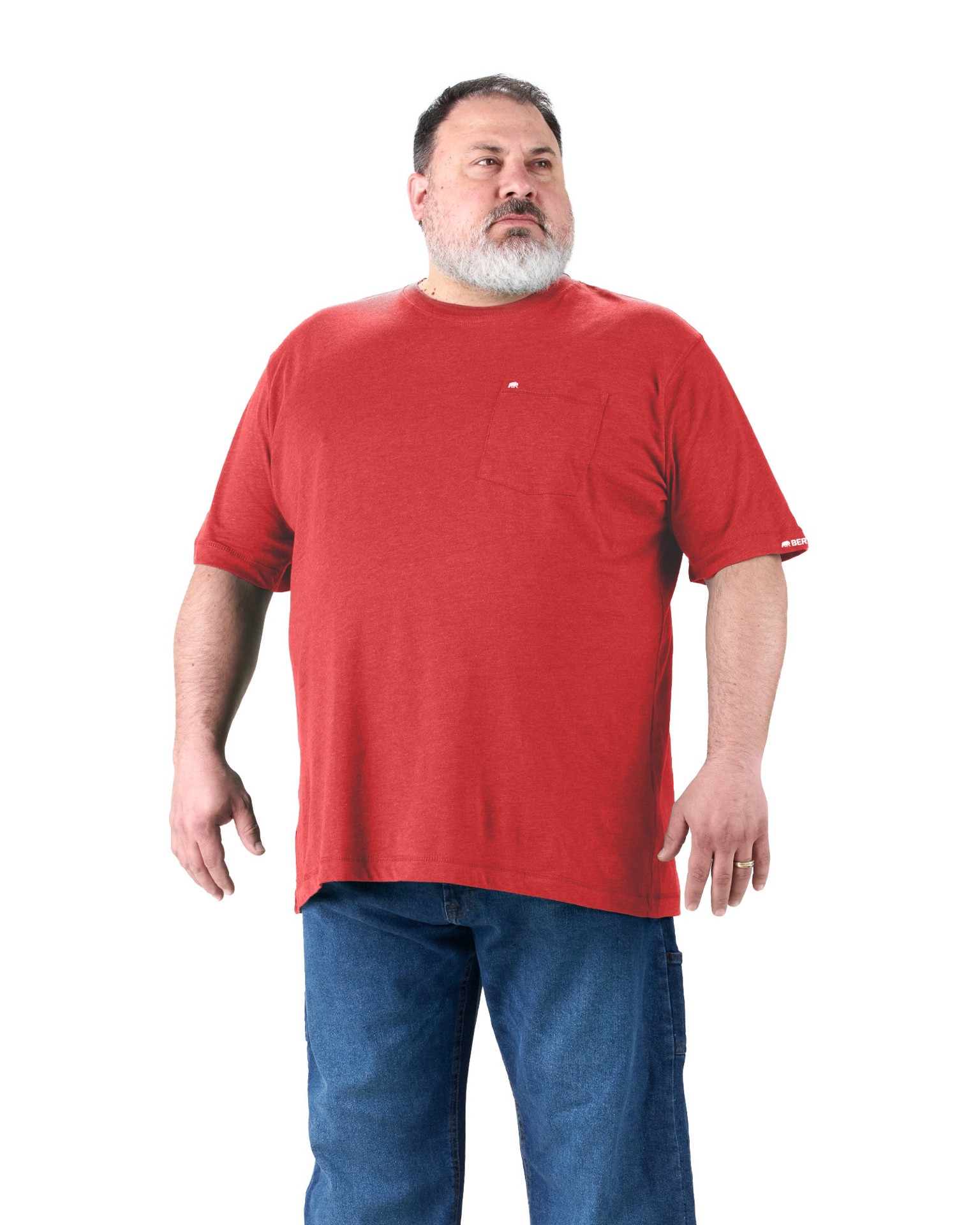 slide 3 of 4, BERNE APPAREL Men's Red Jersey Short sleeve T-shirt ( XL ), 1 ct