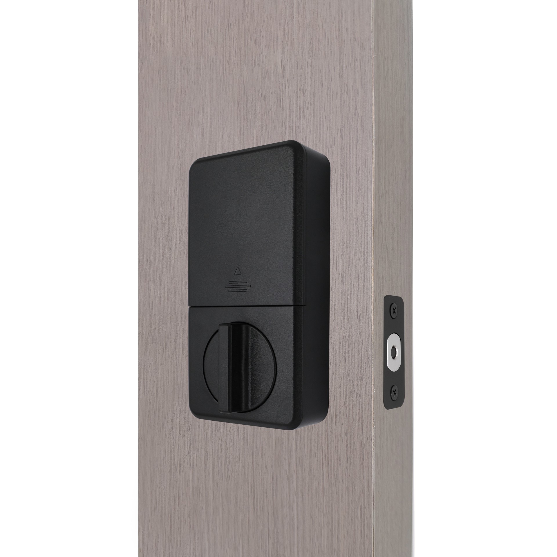 slide 6 of 6, RELIABILT Matte Black Keypad Electronic Deadbolt Lock, 1 ct
