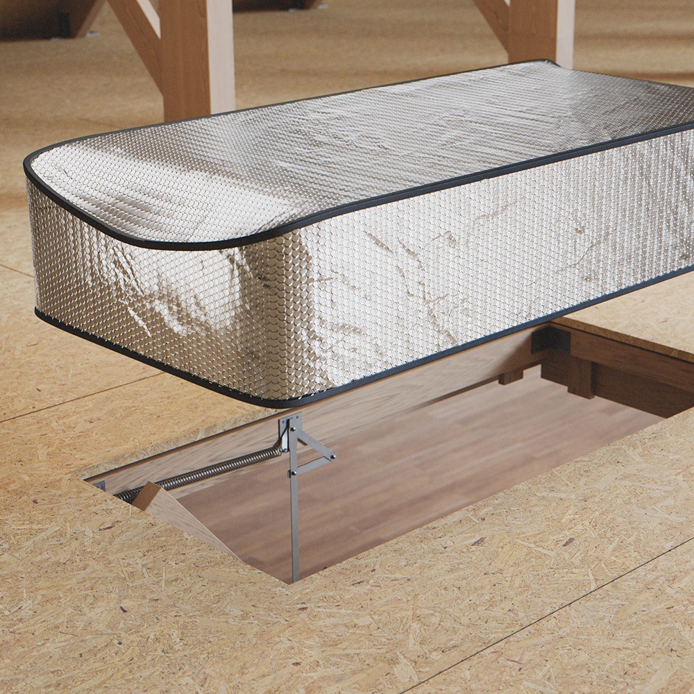 slide 3 of 5, Reflectix 54-in Pull-down attic ladder cover, 1 ct