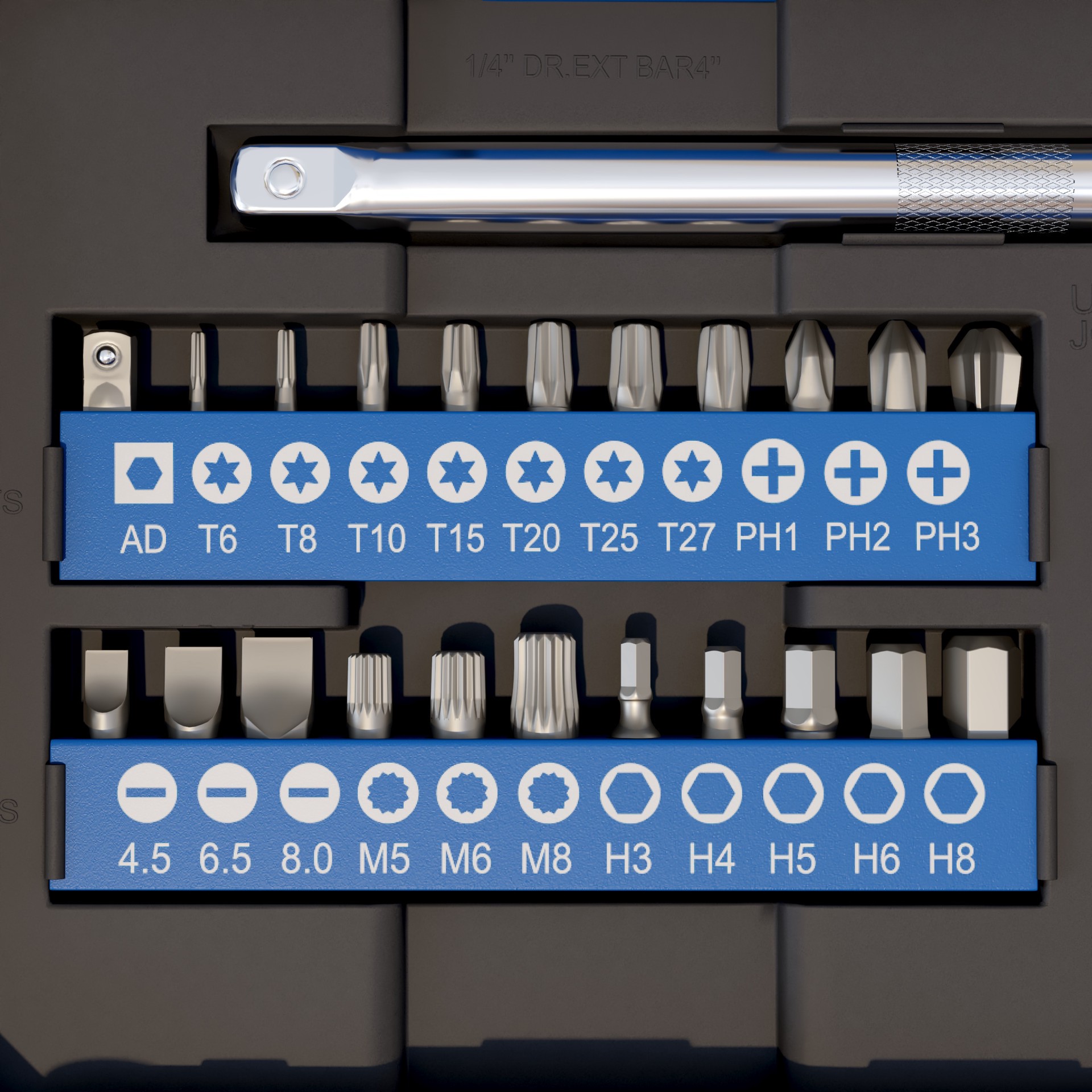 slide 2 of 6, Kobalt 50 -Piece Standard (SAE) and Metric Mechanics Tool Set with Hard Case, 1 ct