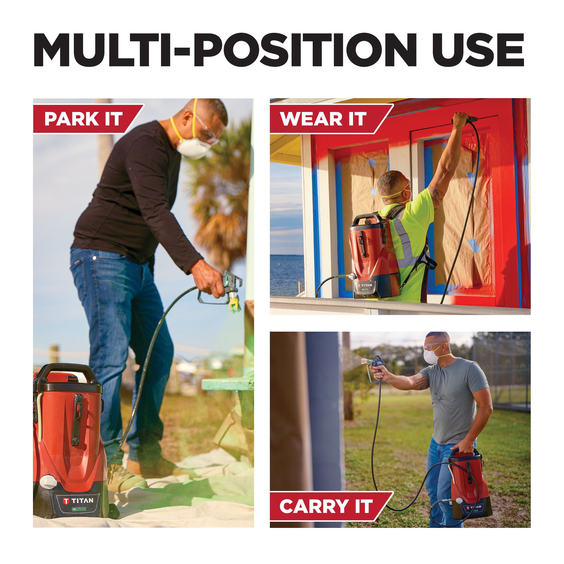 slide 4 of 6, Titan ControlMax 1650 18V Backpack Cordless Battery Stationary Airless Paint Sprayer, 1 ct